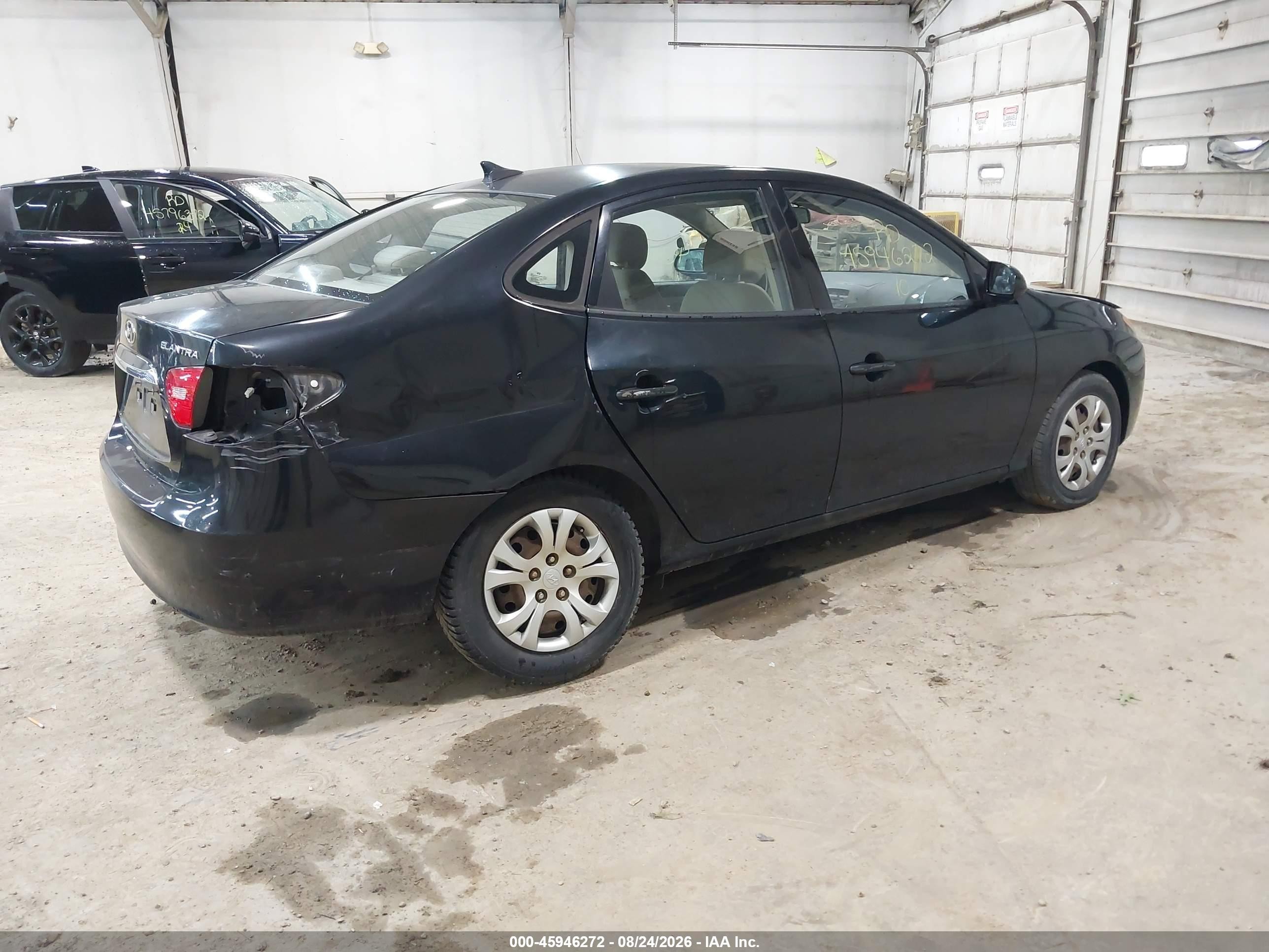 2010 Hyundai Elantra Gls Черный vin: KMHDU4AD6AU847416