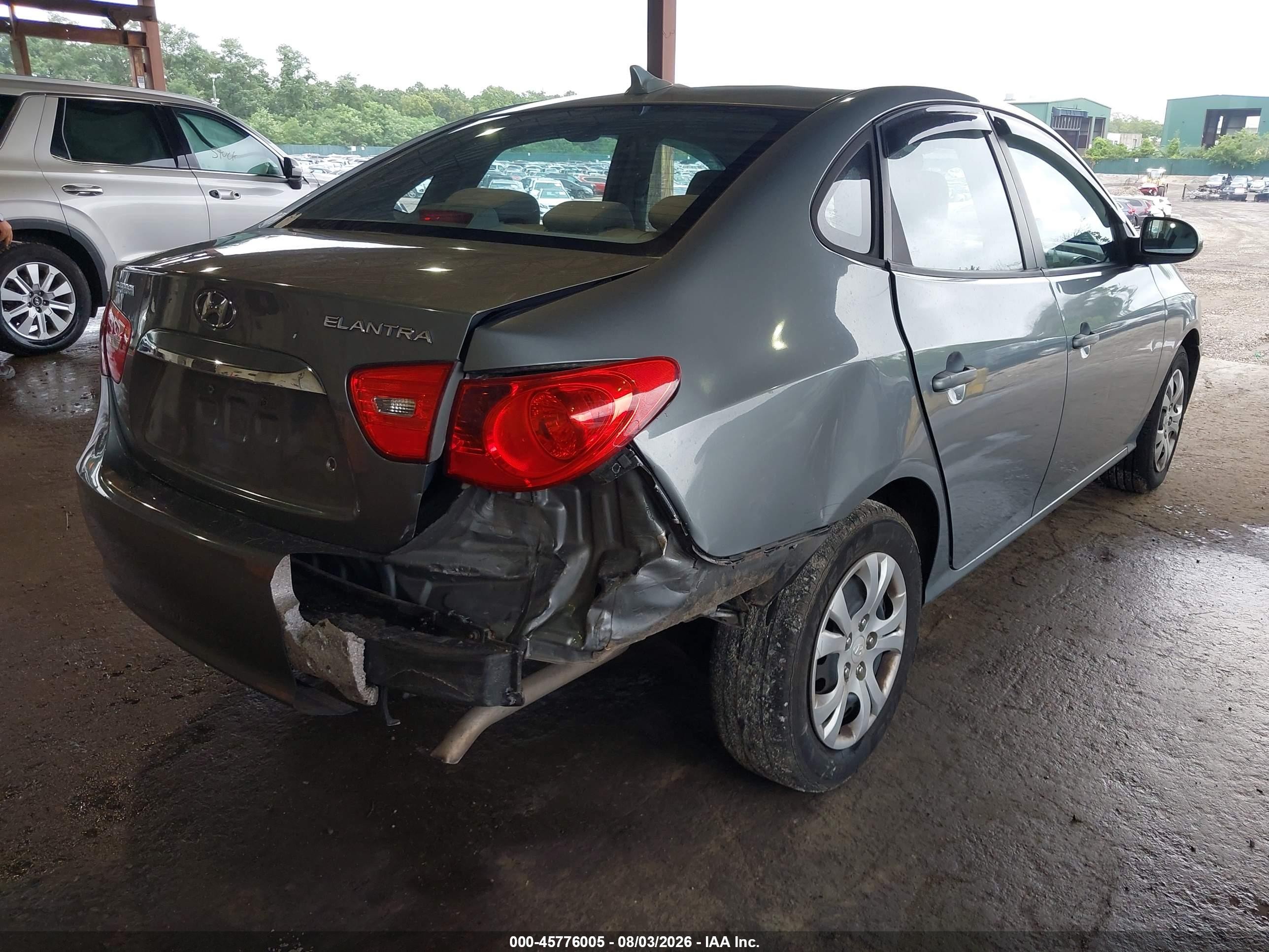 2010 Hyundai Elantra Gls Gray vin: KMHDU4AD6AU911888