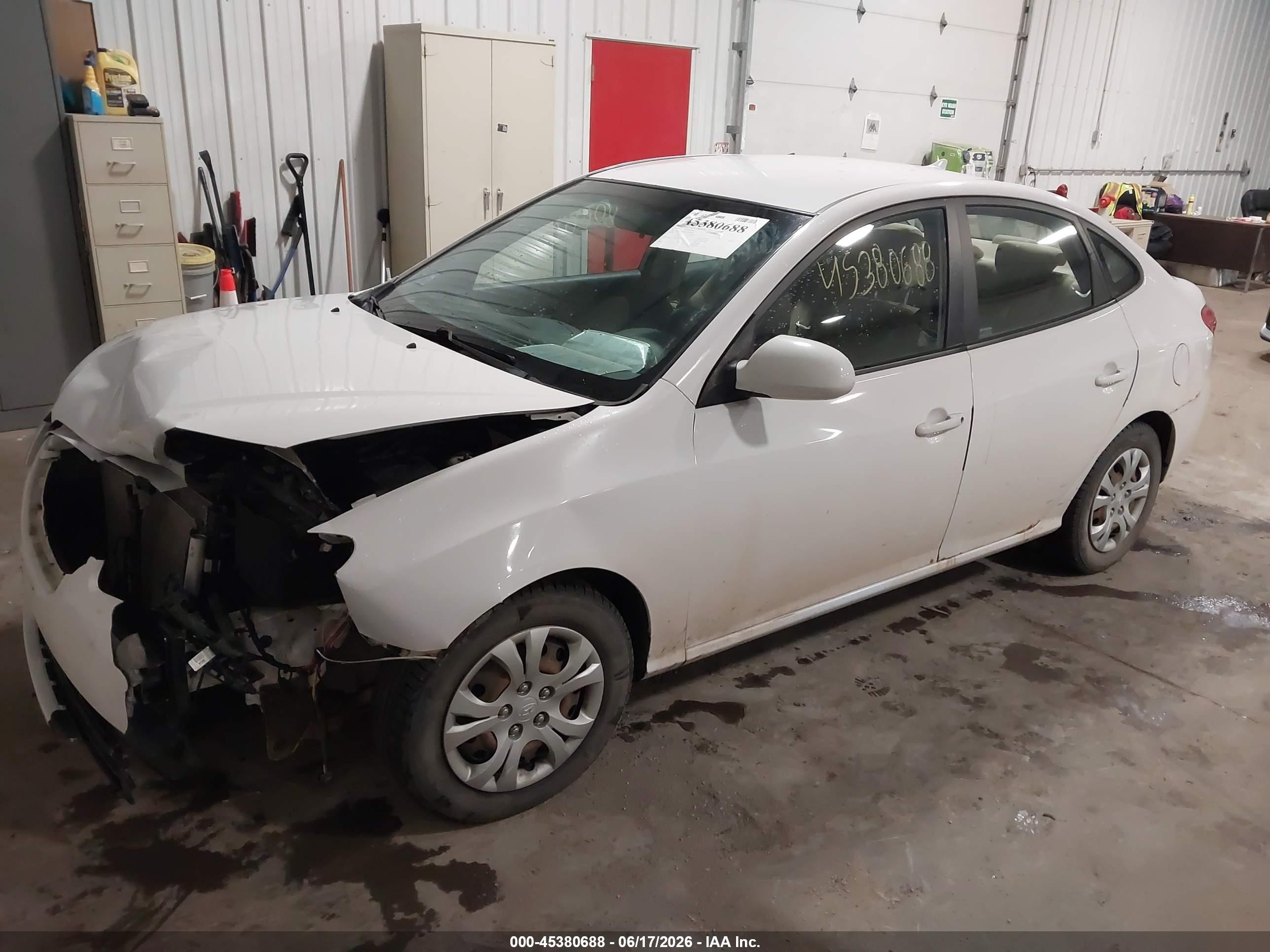 2010 Hyundai Elantra Gls White vin: KMHDU4AD6AU924995