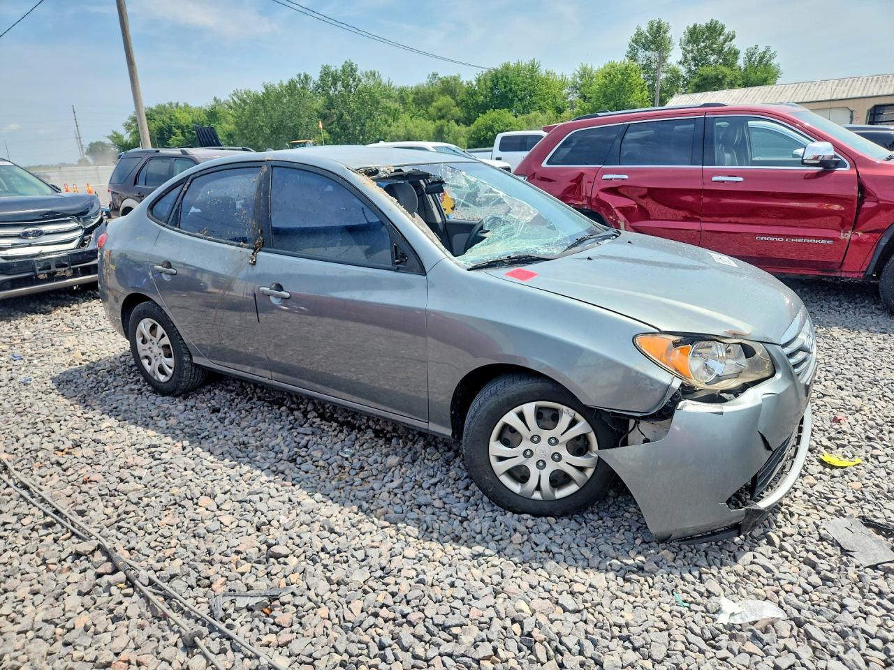 2010 Hyundai Elantra Gls Gray vin: KMHDU4AD6AU938783