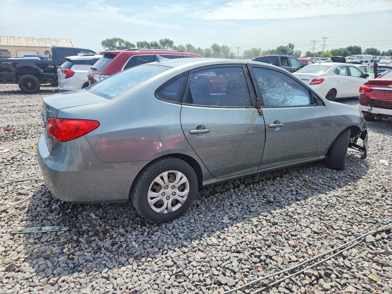 2010 Hyundai Elantra Gls Gray vin: KMHDU4AD6AU938783