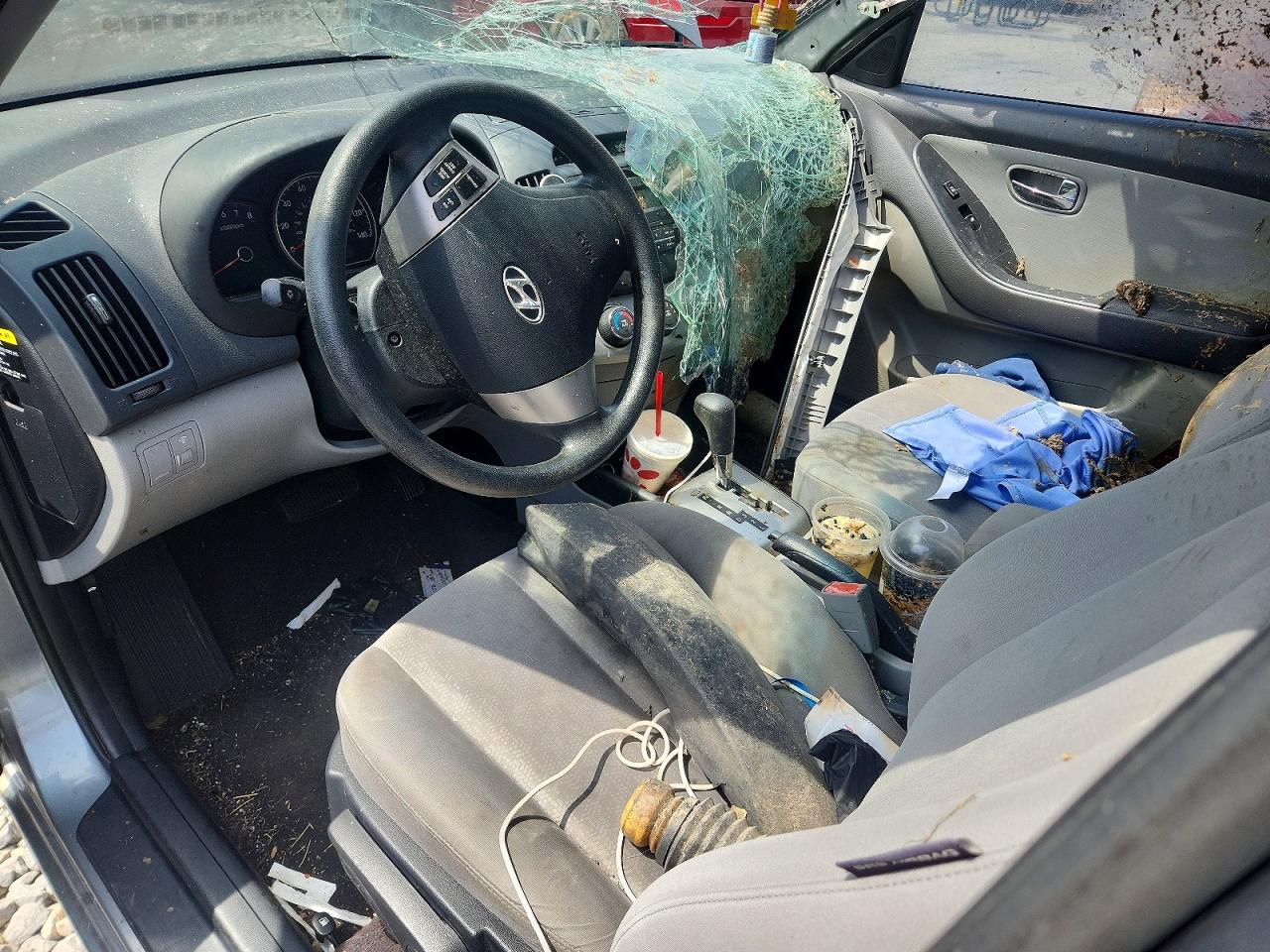 2010 Hyundai Elantra Gls Gray vin: KMHDU4AD6AU938783