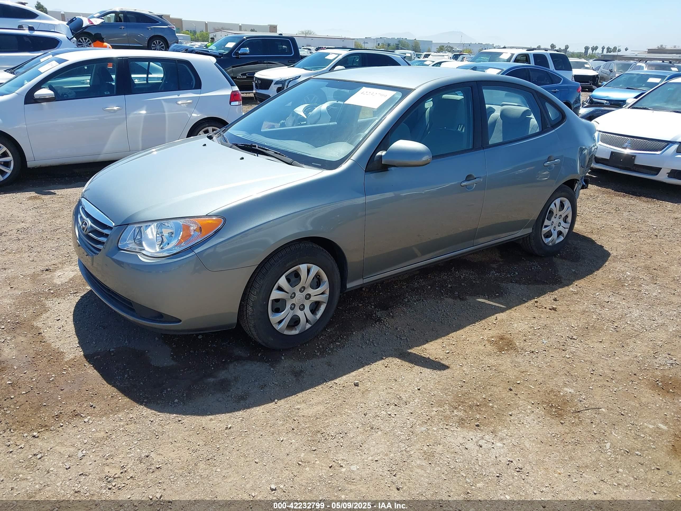 2010 Hyundai Elantra Blue Gray vin: KMHDU4AD6AU968835