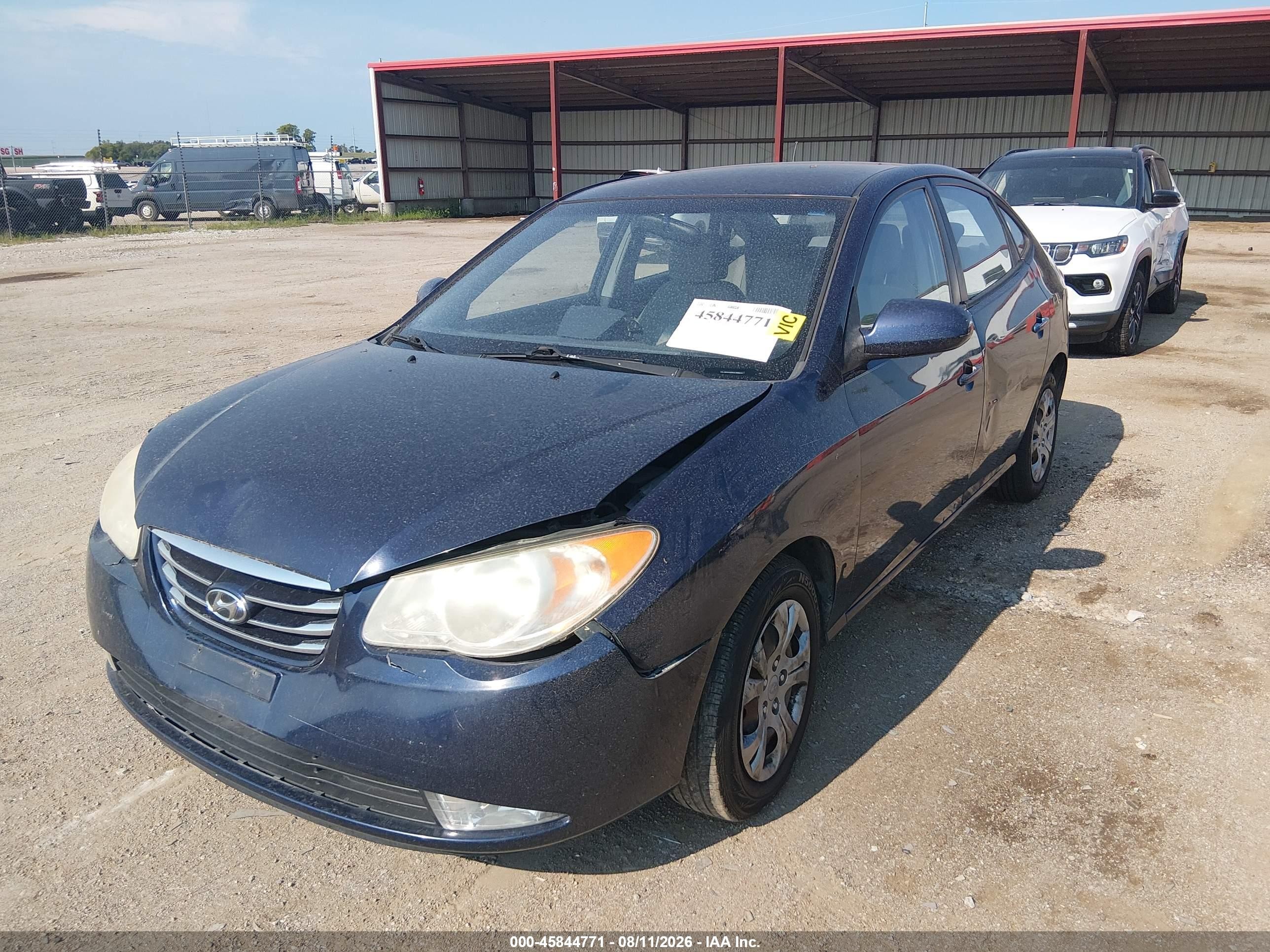 2010 Hyundai Elantra Gls Dark Blue vin: KMHDU4AD6AU990513