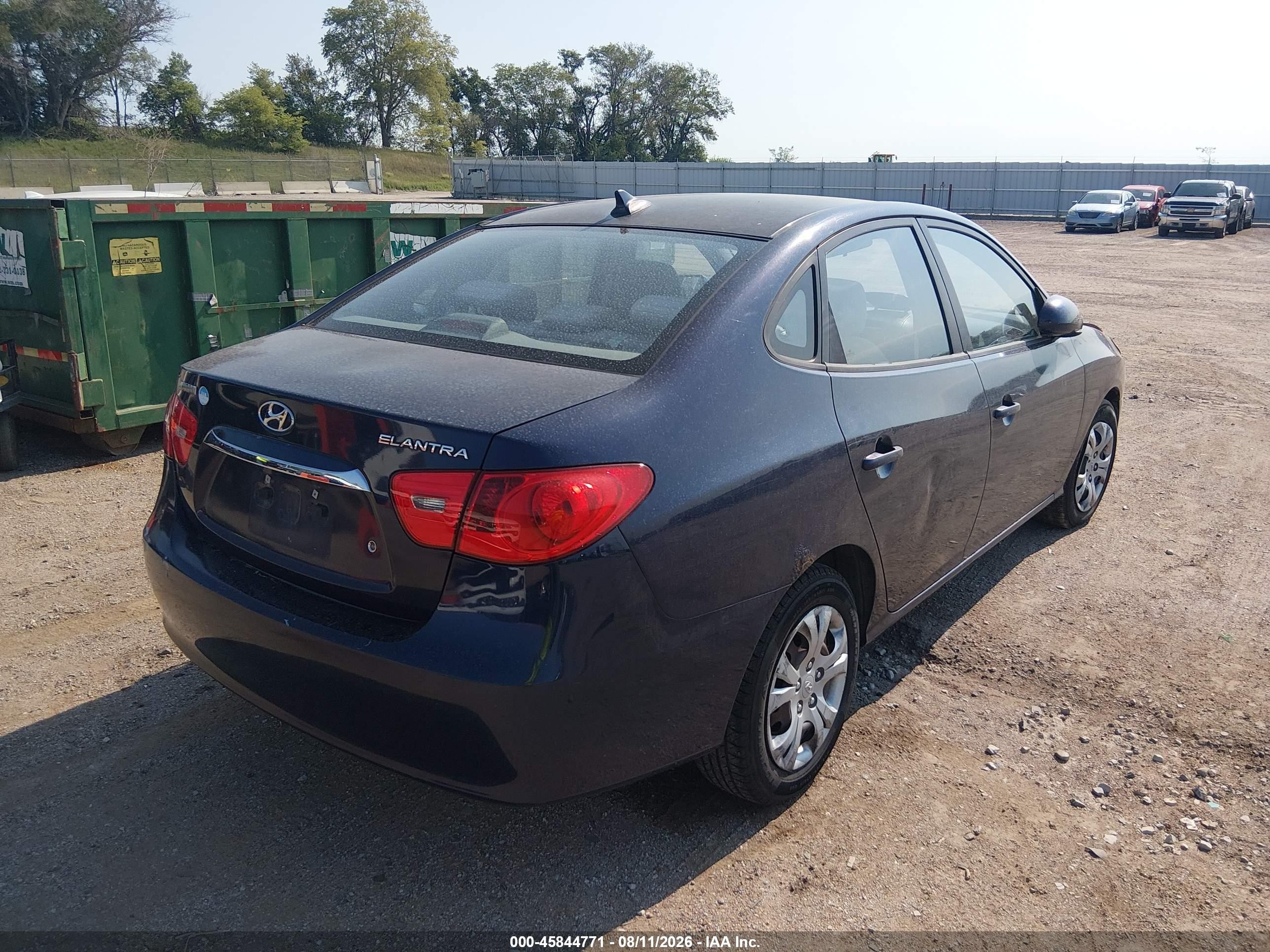 2010 Hyundai Elantra Gls Dark Blue vin: KMHDU4AD6AU990513