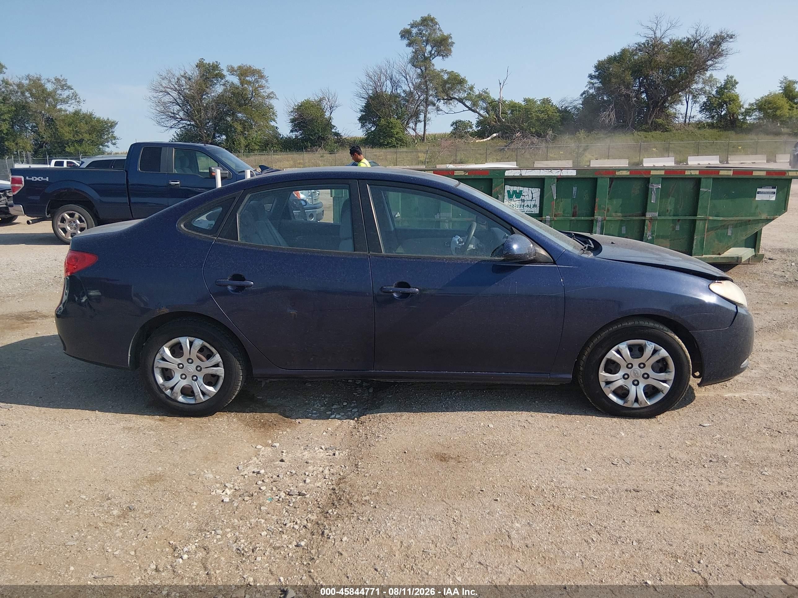 2010 Hyundai Elantra Gls Dark Blue vin: KMHDU4AD6AU990513