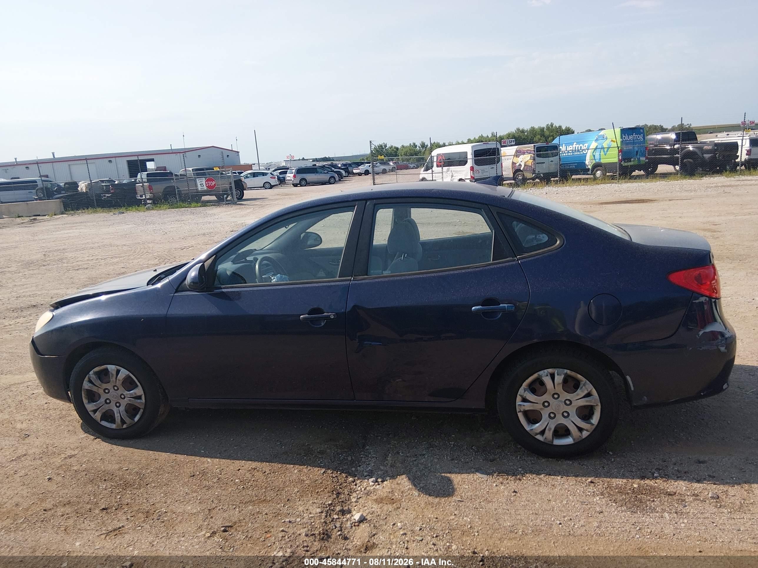 2010 Hyundai Elantra Gls Dark Blue vin: KMHDU4AD6AU990513