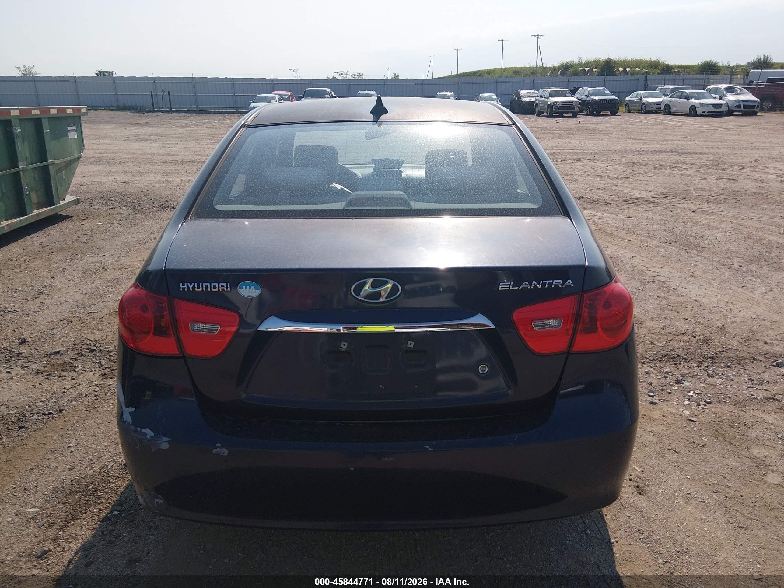 2010 Hyundai Elantra Gls Dark Blue vin: KMHDU4AD6AU990513