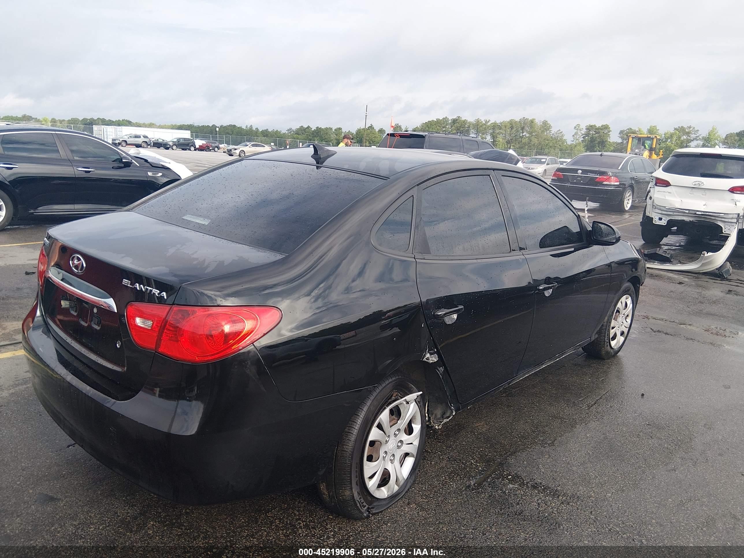 2010 Hyundai Elantra Gls Black vin: KMHDU4AD7AU017785