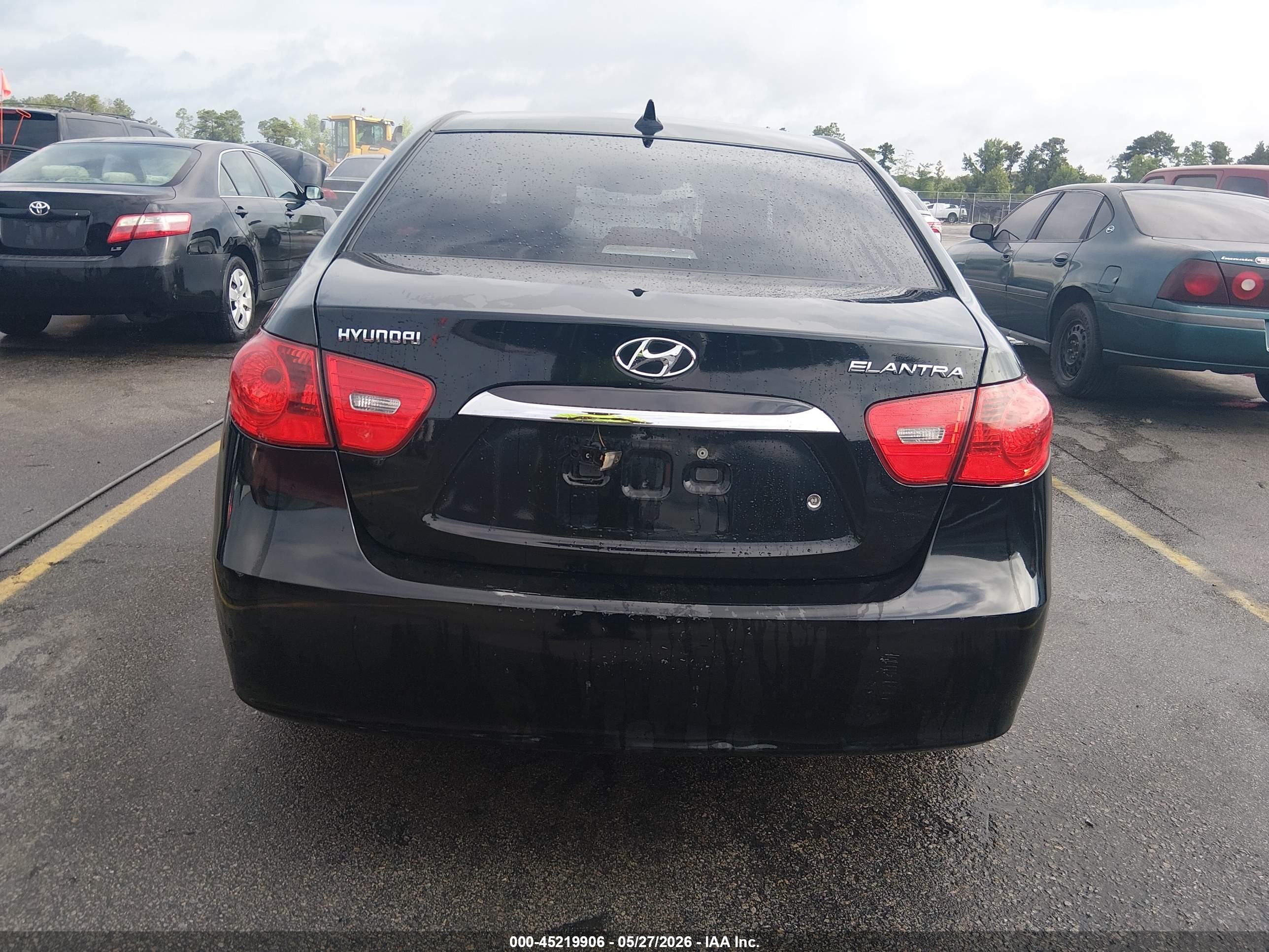 2010 Hyundai Elantra Gls Black vin: KMHDU4AD7AU017785