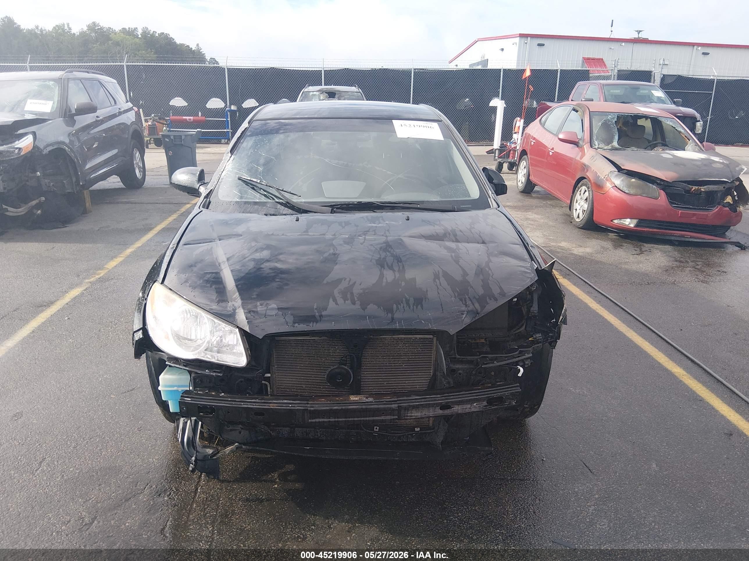 2010 Hyundai Elantra Gls Black vin: KMHDU4AD7AU017785
