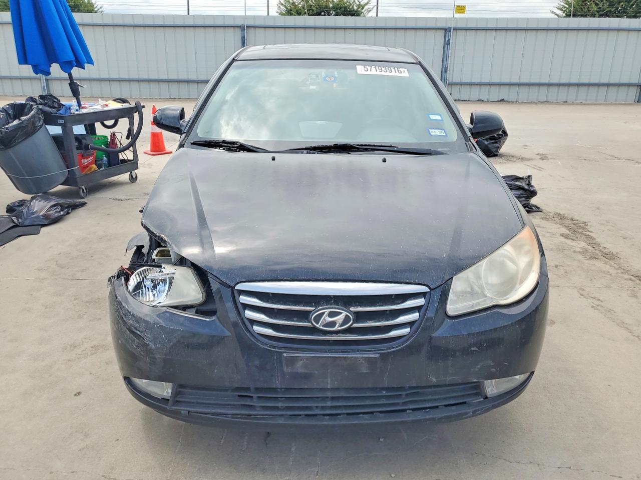 2010 Hyundai Elantra Gls Black vin: KMHDU4AD7AU043108