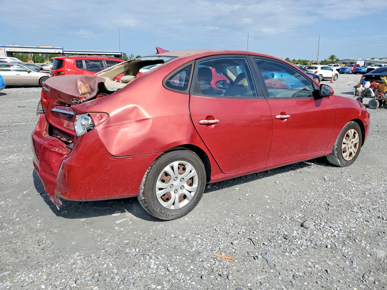 2010 Hyundai Elantra Gls Красный vin: KMHDU4AD7AU049281