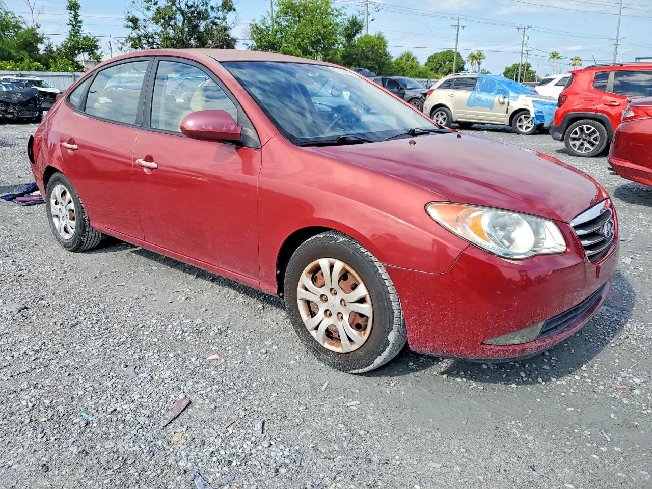 2010 Hyundai Elantra Gls Красный vin: KMHDU4AD7AU049281