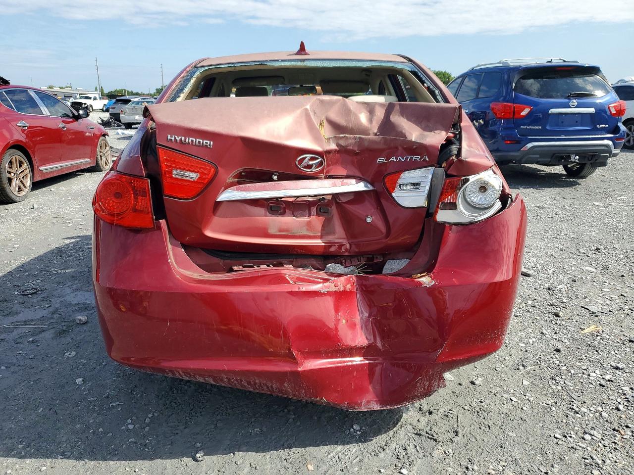 2010 Hyundai Elantra Gls Красный vin: KMHDU4AD7AU049281