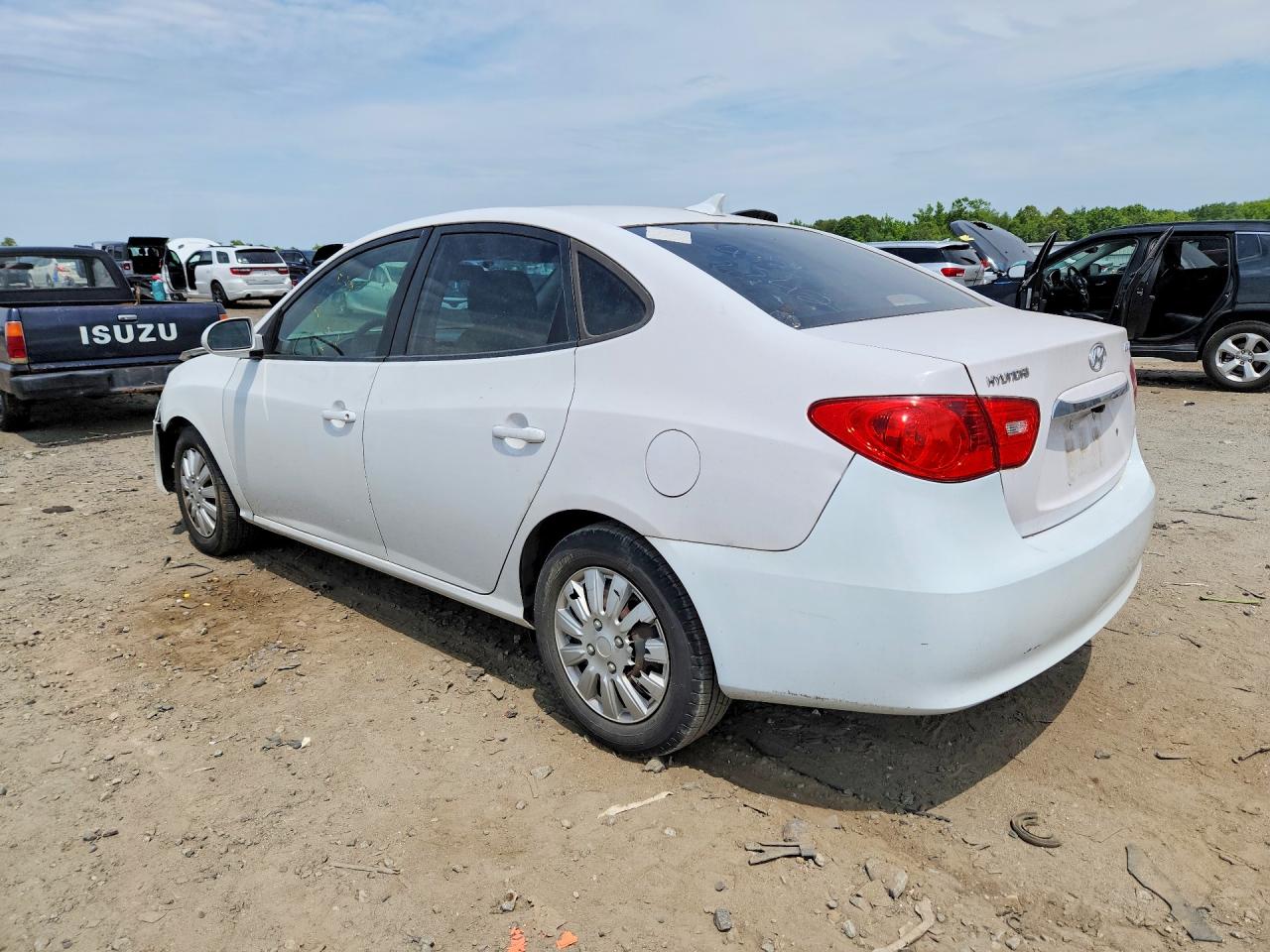 2010 Hyundai Elantra Gls White vin: KMHDU4AD7AU083947