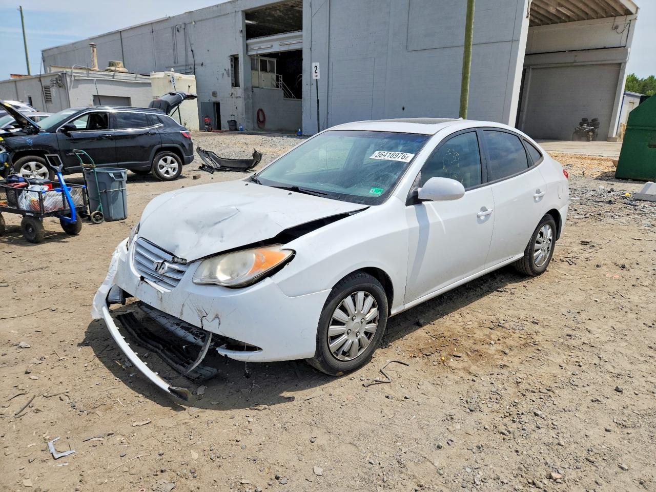 2010 Hyundai Elantra Gls White vin: KMHDU4AD7AU083947