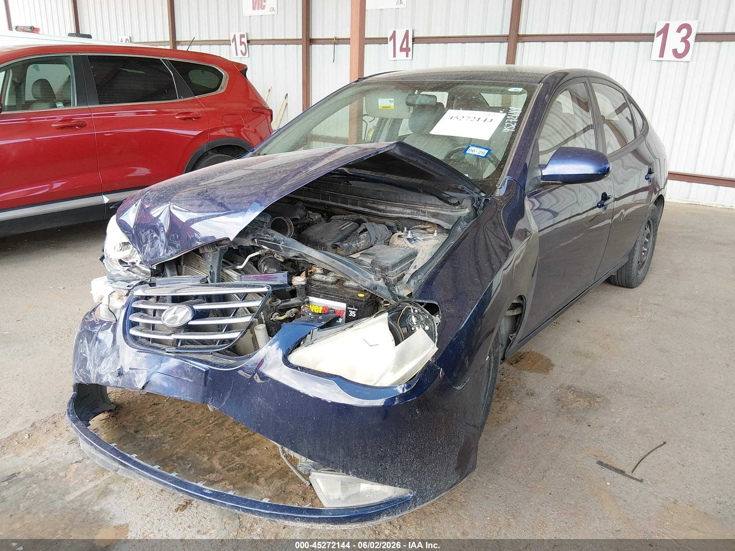 2010 Hyundai Elantra Gls Blue vin: KMHDU4AD7AU094124
