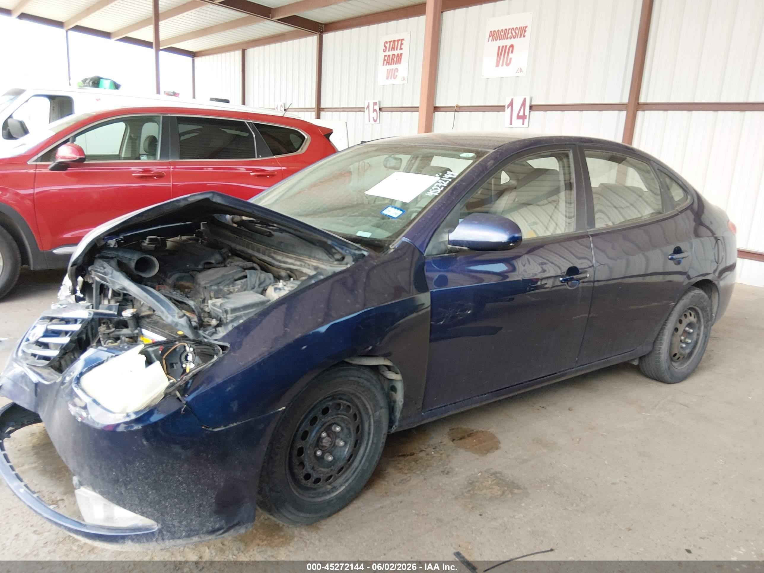 2010 Hyundai Elantra Gls Blue vin: KMHDU4AD7AU094124