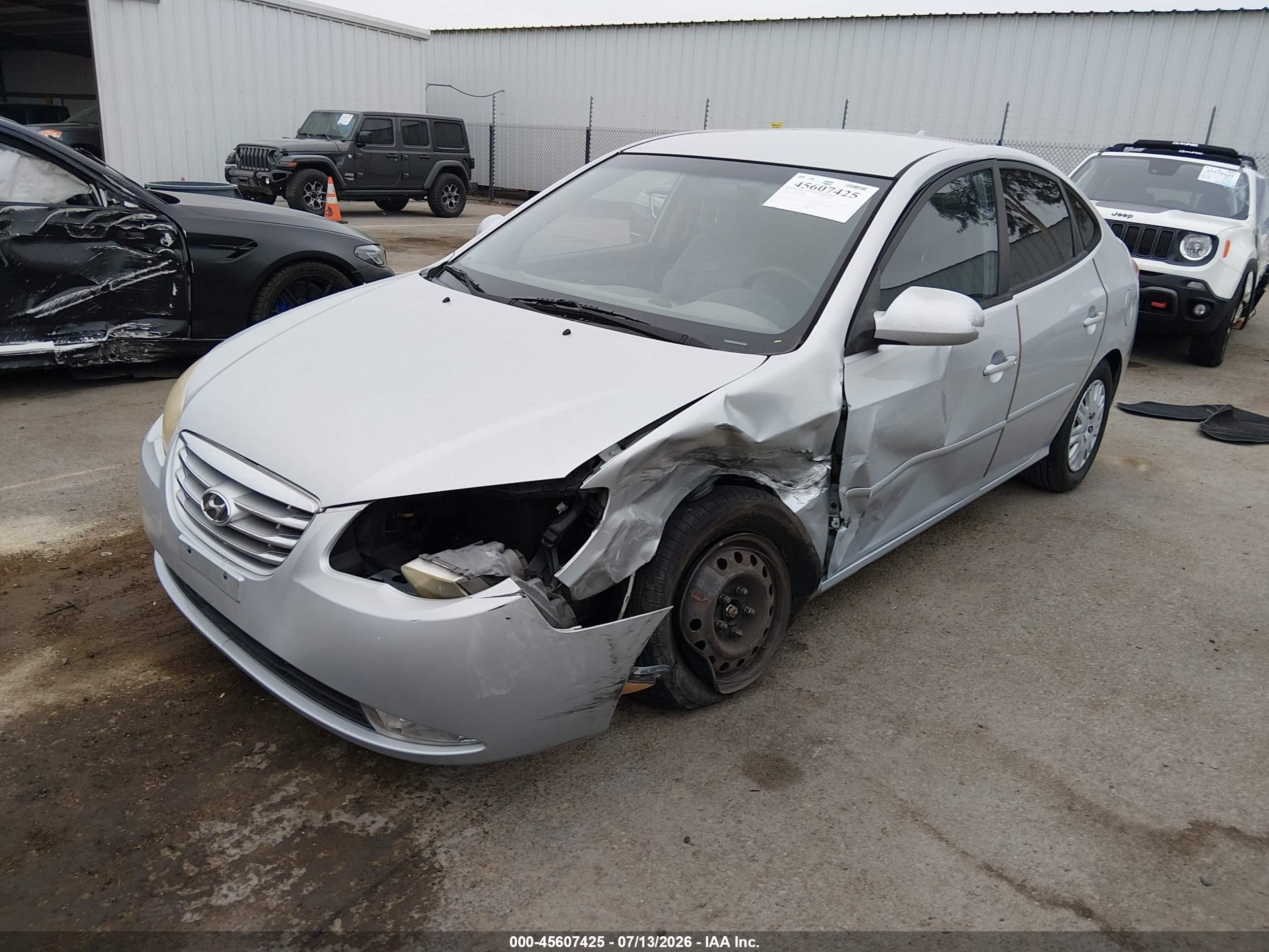 2010 Hyundai Elantra Gls Silver vin: KMHDU4AD7AU124044