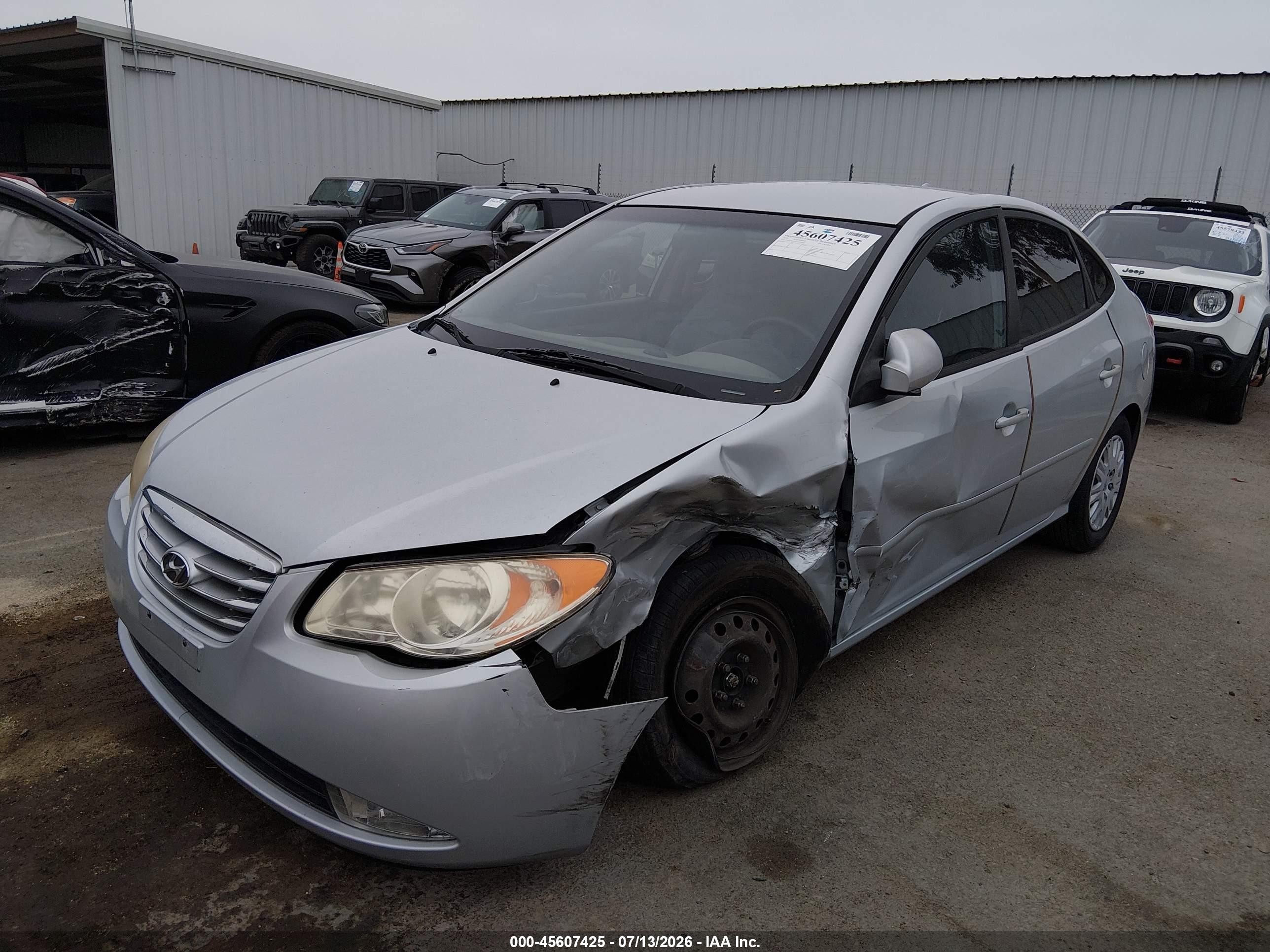 2010 Hyundai Elantra Gls Silver vin: KMHDU4AD7AU124044