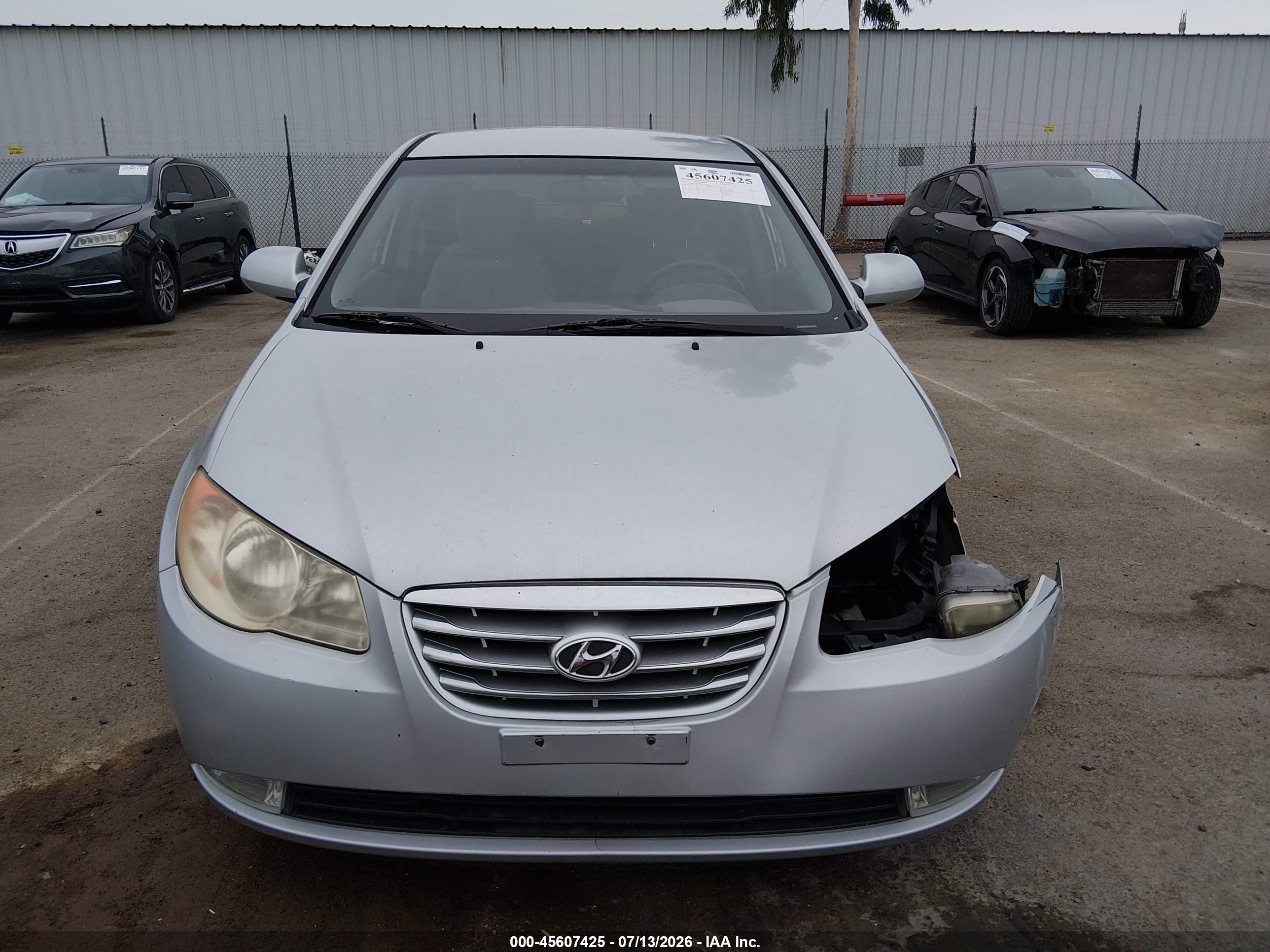 2010 Hyundai Elantra Gls Silver vin: KMHDU4AD7AU124044