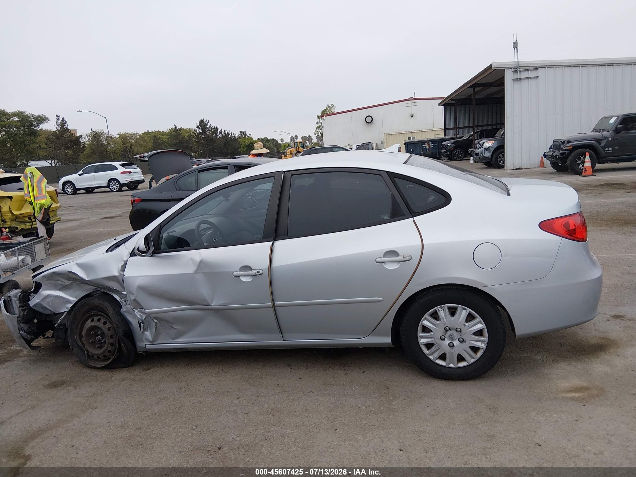 2010 Hyundai Elantra Gls Silver vin: KMHDU4AD7AU124044