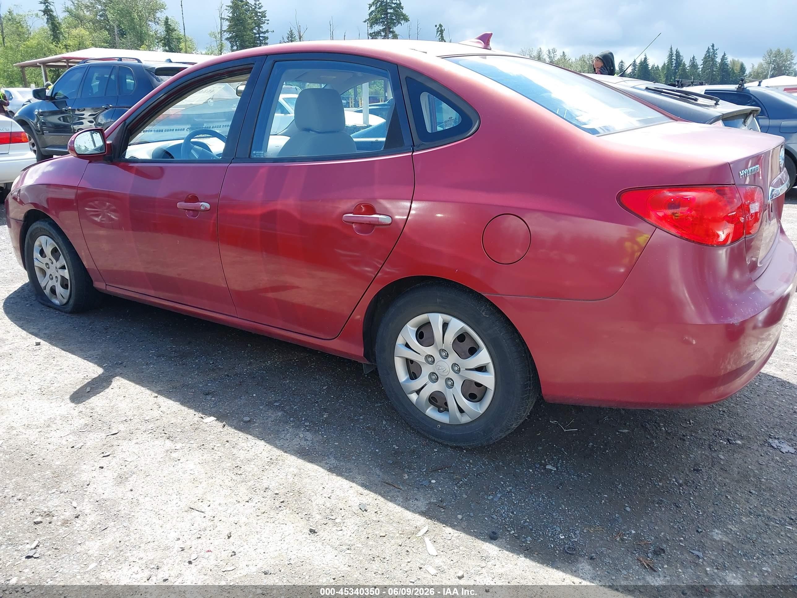 2010 Hyundai Elantra Gls Темно-бордовый vin: KMHDU4AD7AU130491