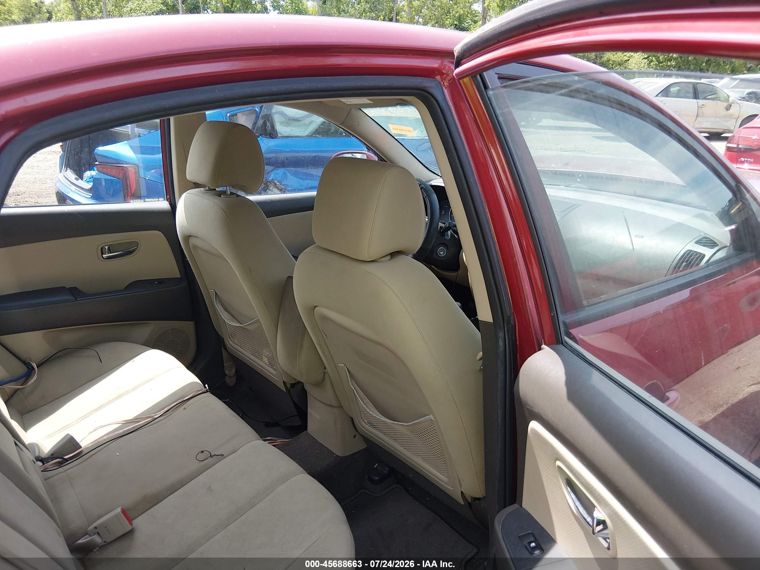 2010 Hyundai Elantra Gls Red vin: KMHDU4AD7AU130619