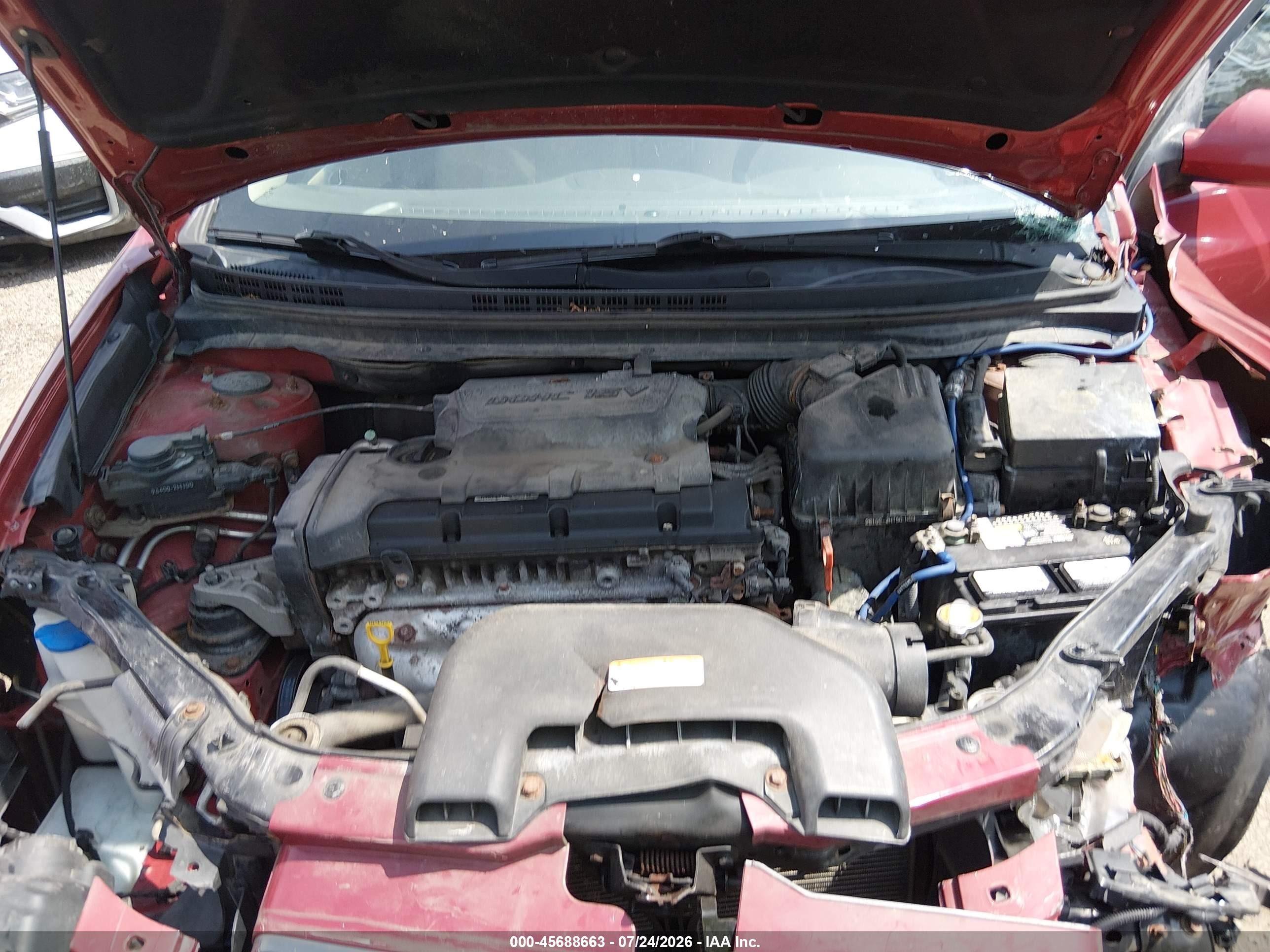 2010 Hyundai Elantra Gls Red vin: KMHDU4AD7AU130619