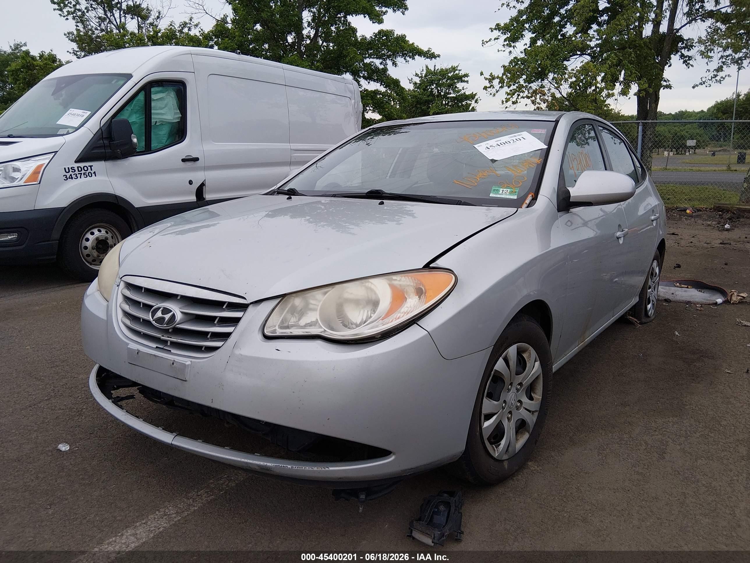 2010 Hyundai Elantra Gls Gray vin: KMHDU4AD7AU154919