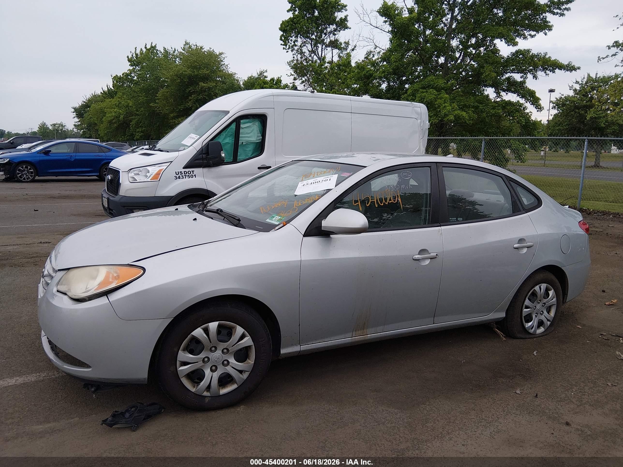 2010 Hyundai Elantra Gls Gray vin: KMHDU4AD7AU154919