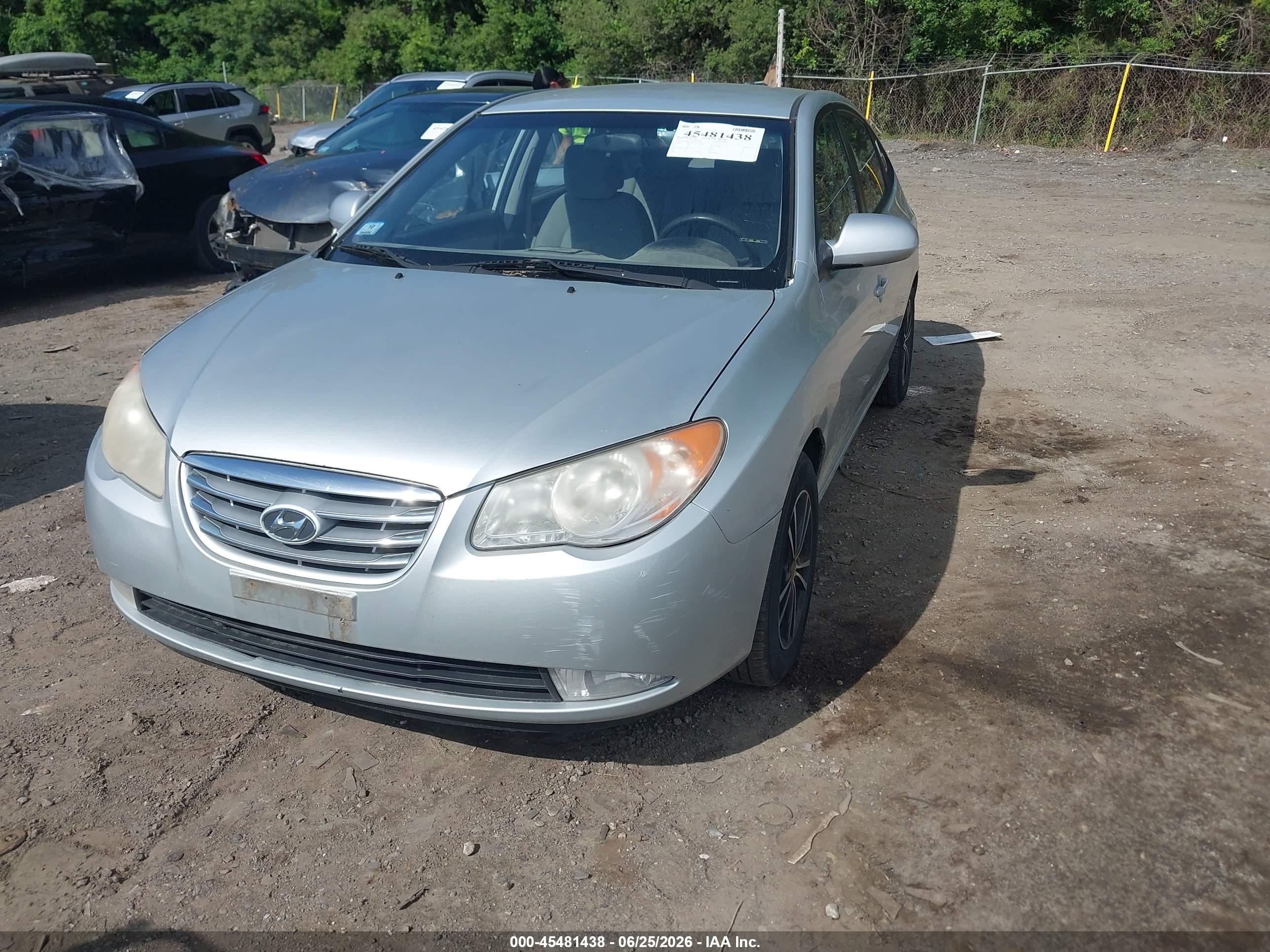 2010 Hyundai Elantra Gls Silver vin: KMHDU4AD7AU155004