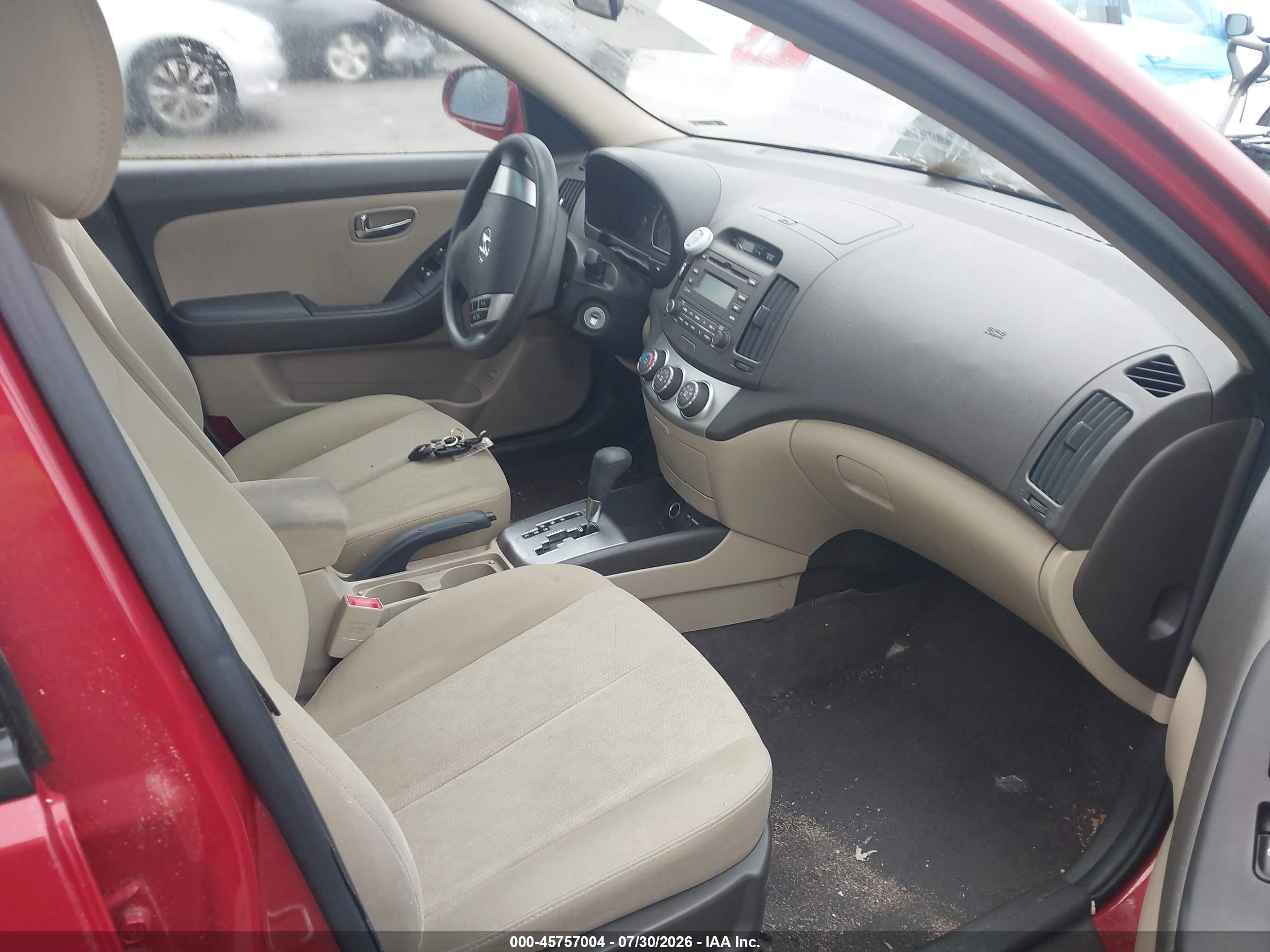 2010 Hyundai Elantra Gls Red vin: KMHDU4AD7AU163278