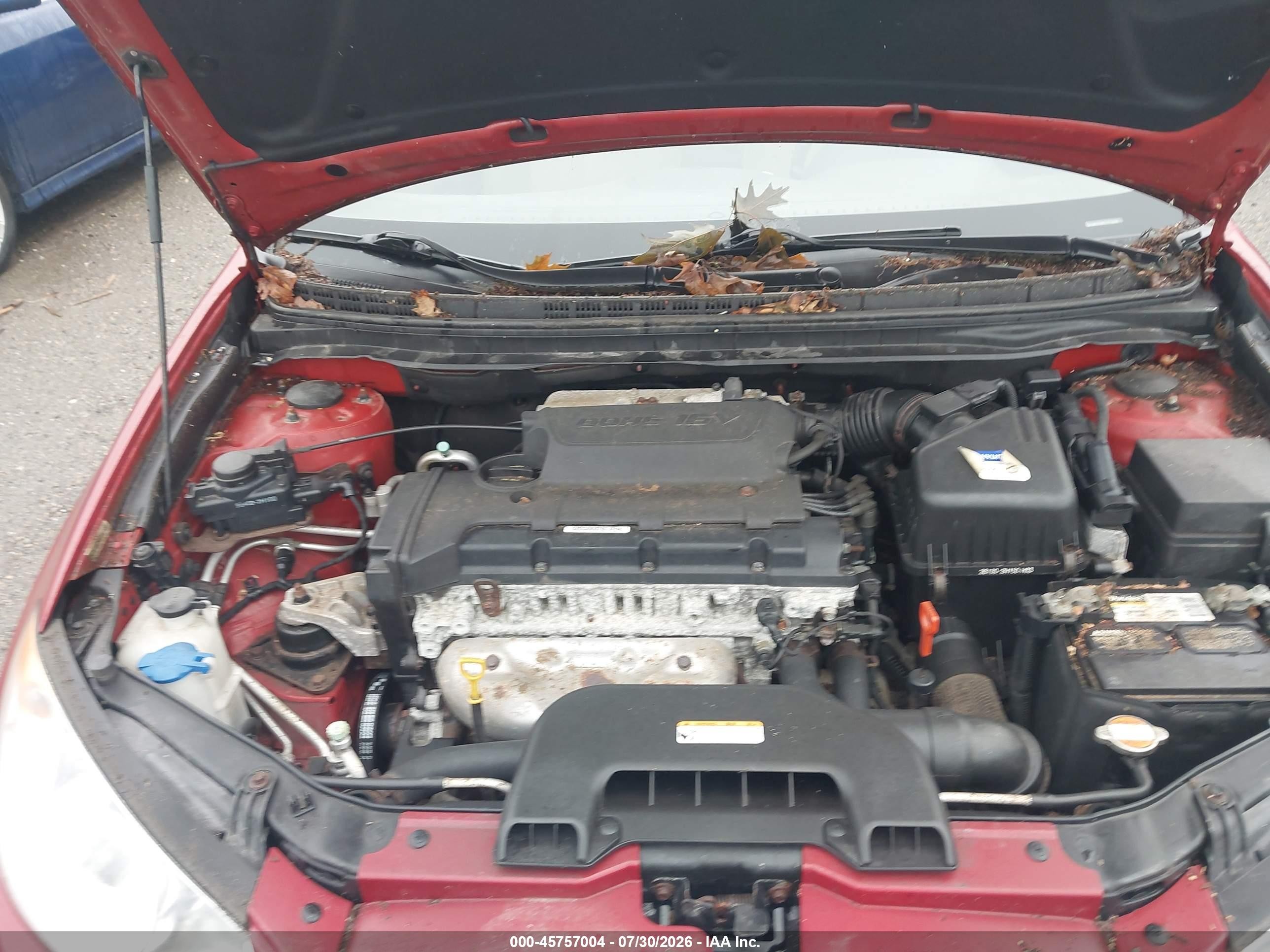 2010 Hyundai Elantra Gls Red vin: KMHDU4AD7AU163278