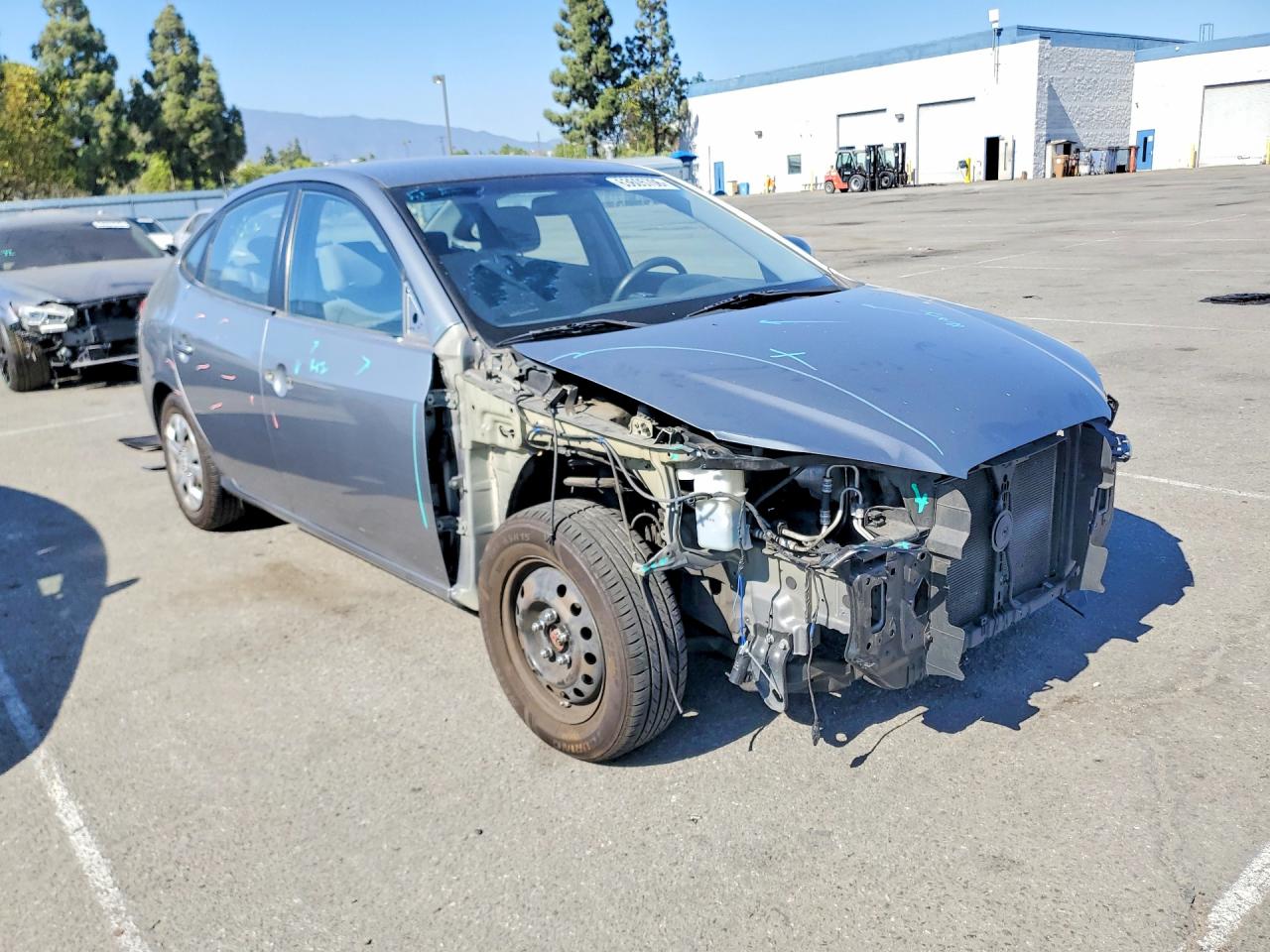 2010 Hyundai Elantra Gls Серый vin: KMHDU4AD7AU193347
