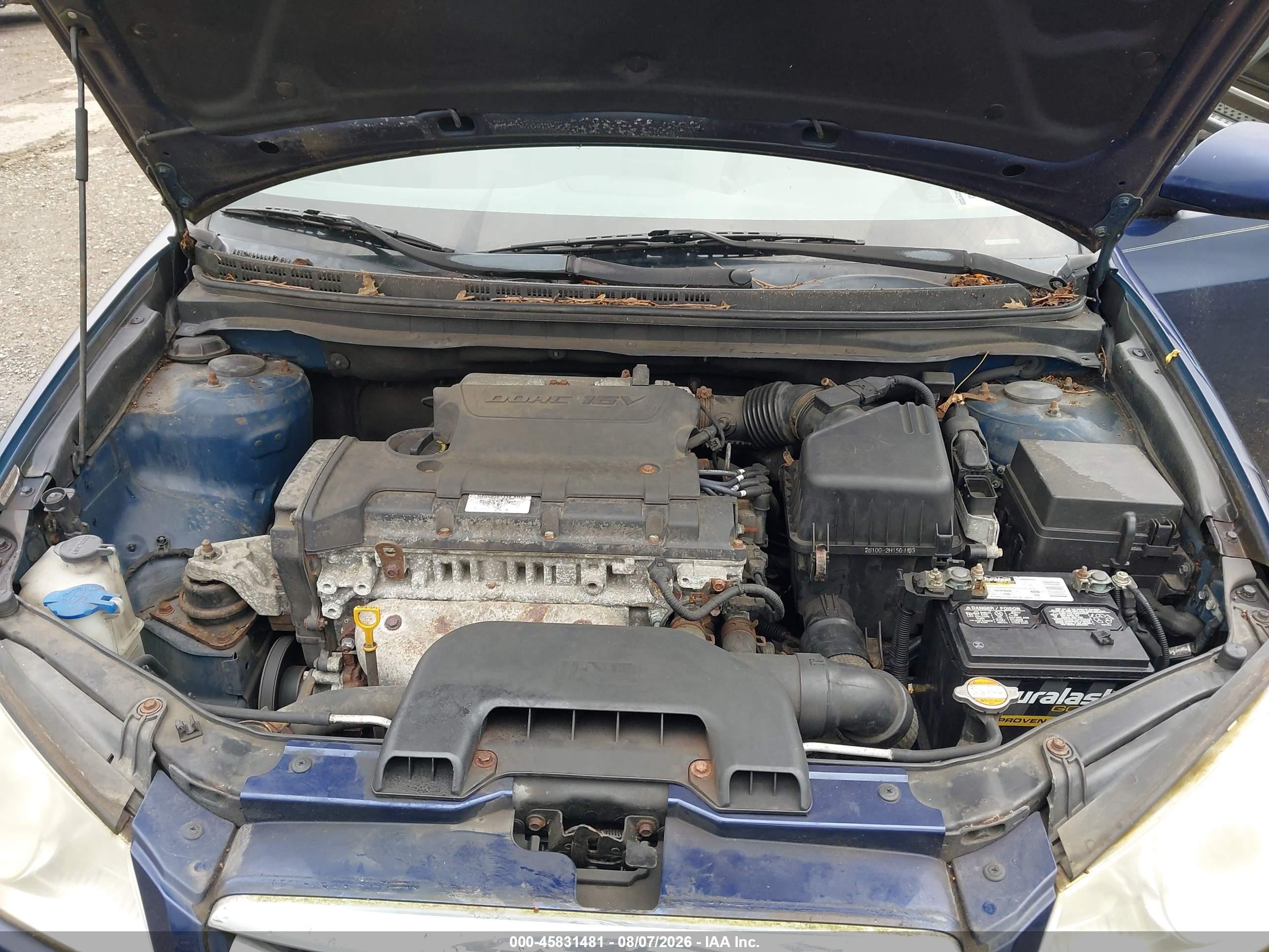 2010 Hyundai Elantra Blue Blue vin: KMHDU4AD7AU832102