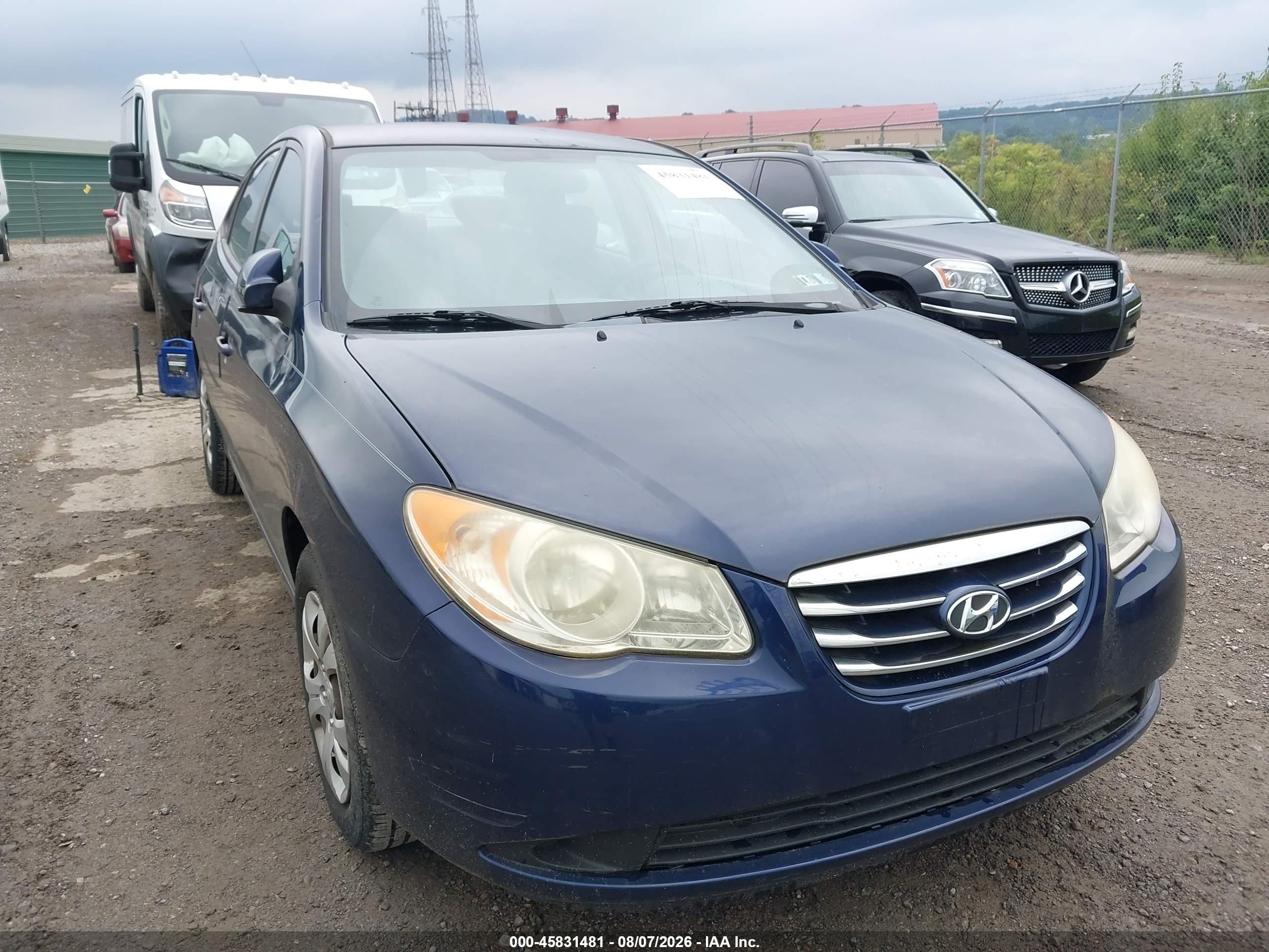 2010 Hyundai Elantra Blue Blue vin: KMHDU4AD7AU832102