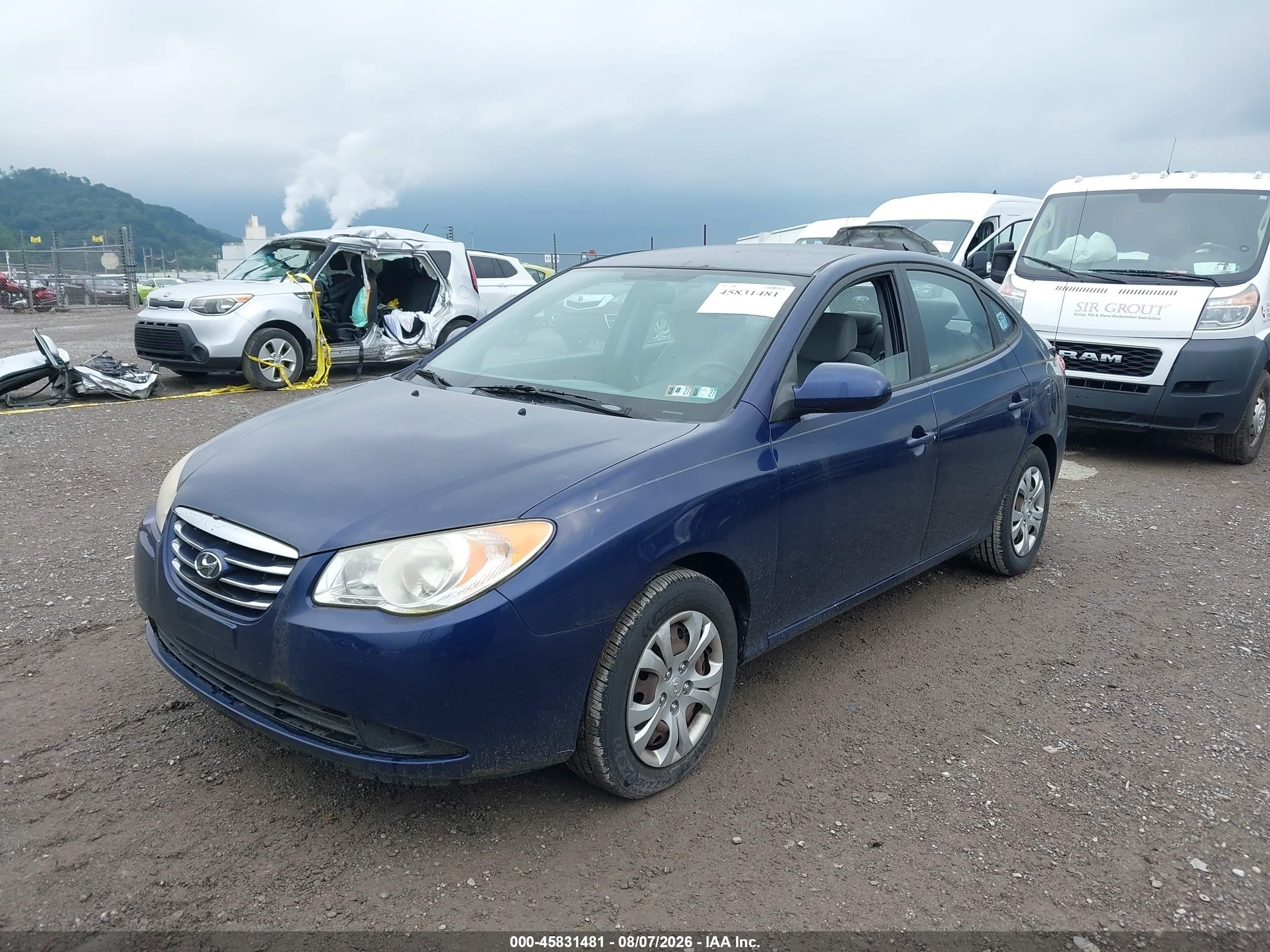 2010 Hyundai Elantra Blue Blue vin: KMHDU4AD7AU832102
