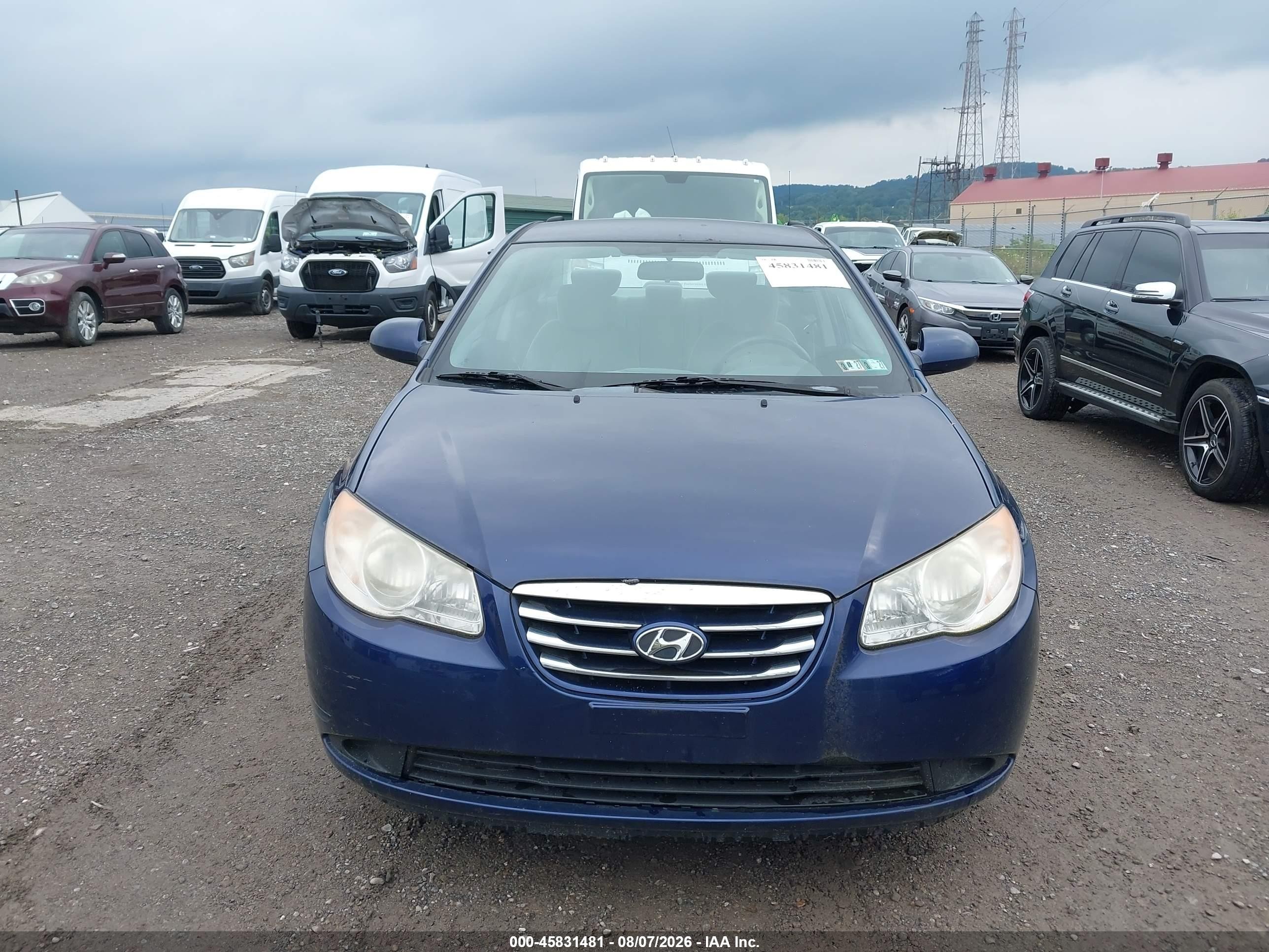2010 Hyundai Elantra Blue Blue vin: KMHDU4AD7AU832102