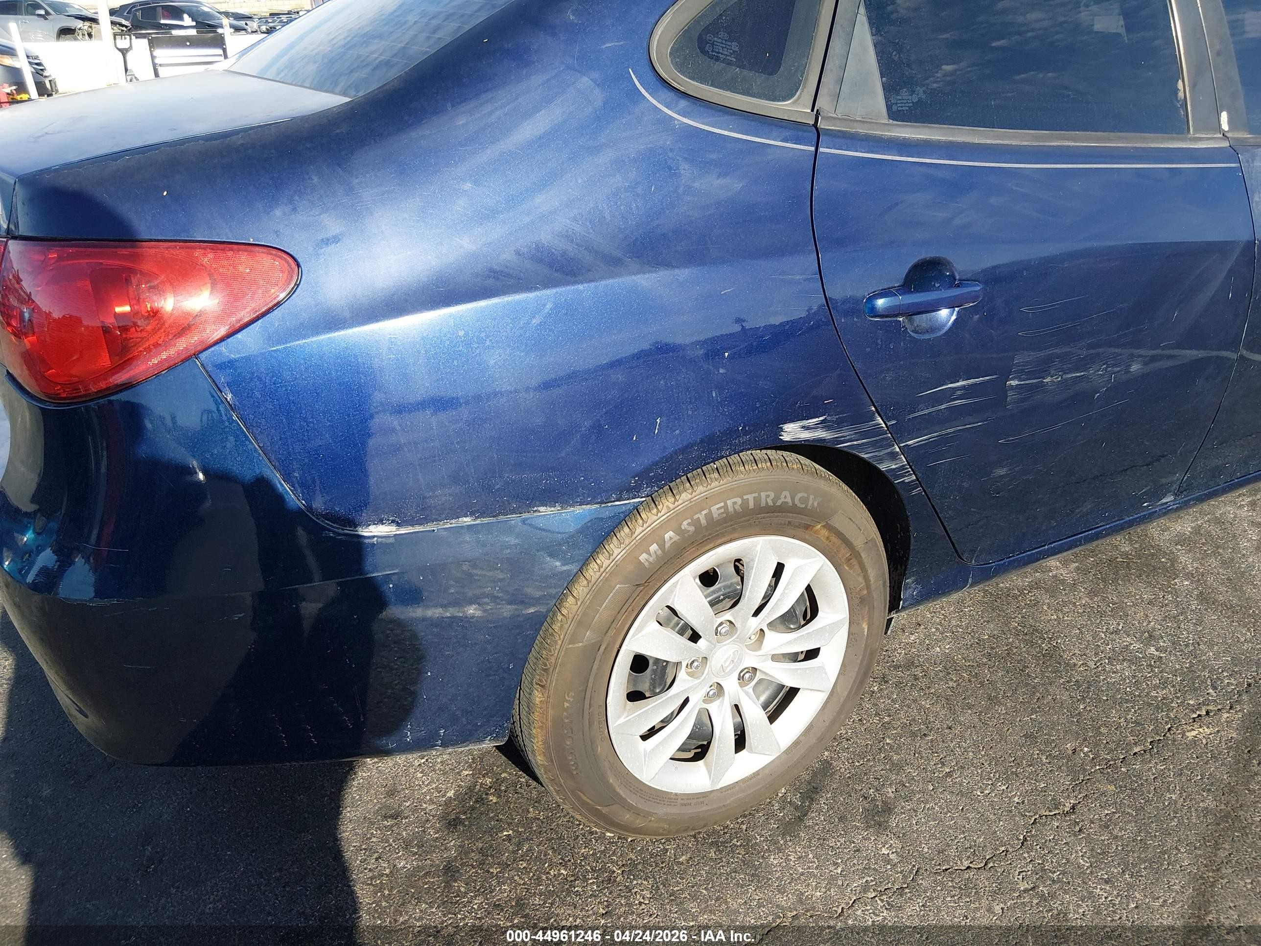 2010 Hyundai Elantra Gls Blue vin: KMHDU4AD7AU839678
