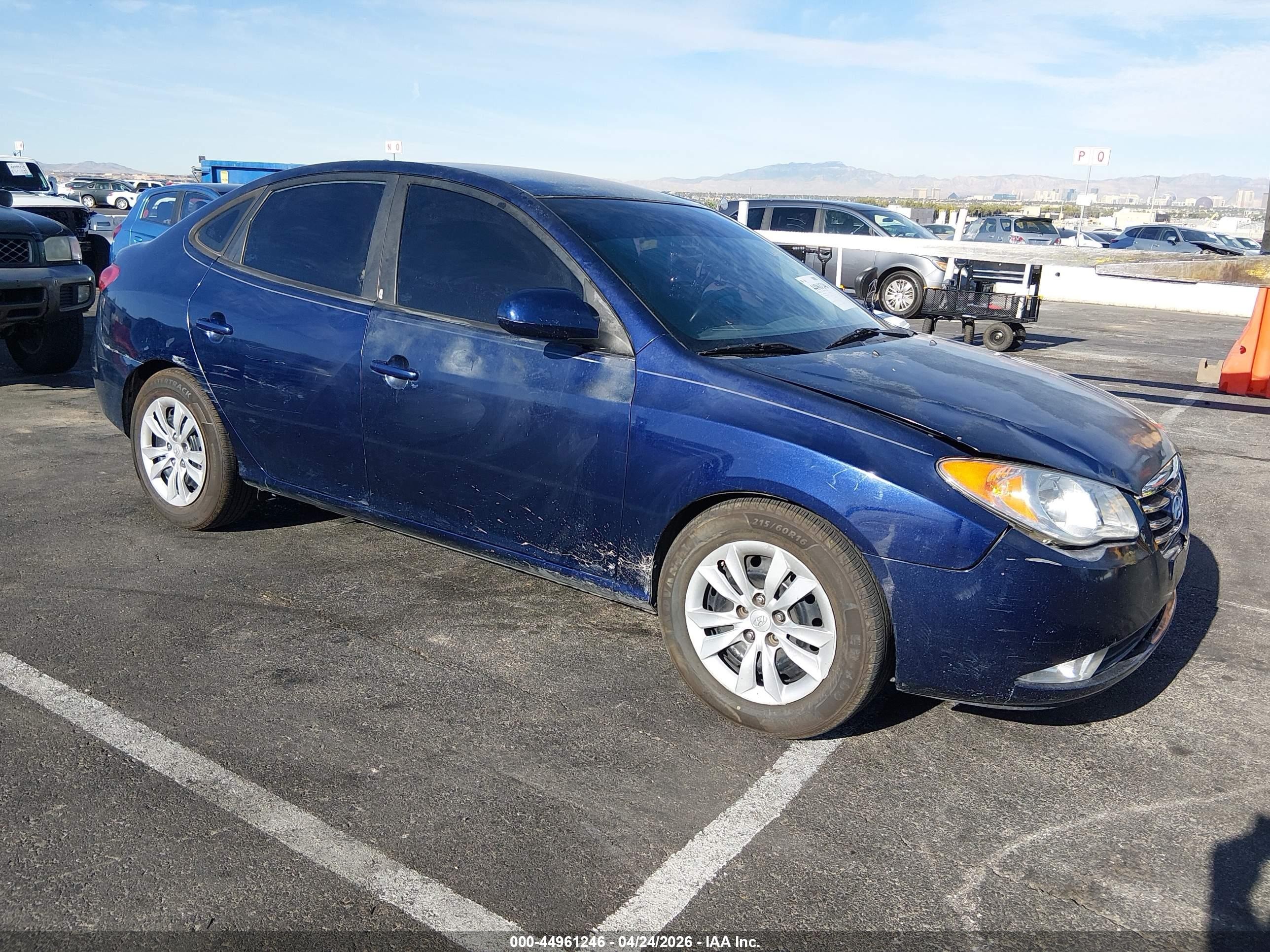 2010 Hyundai Elantra Gls Blue vin: KMHDU4AD7AU839678