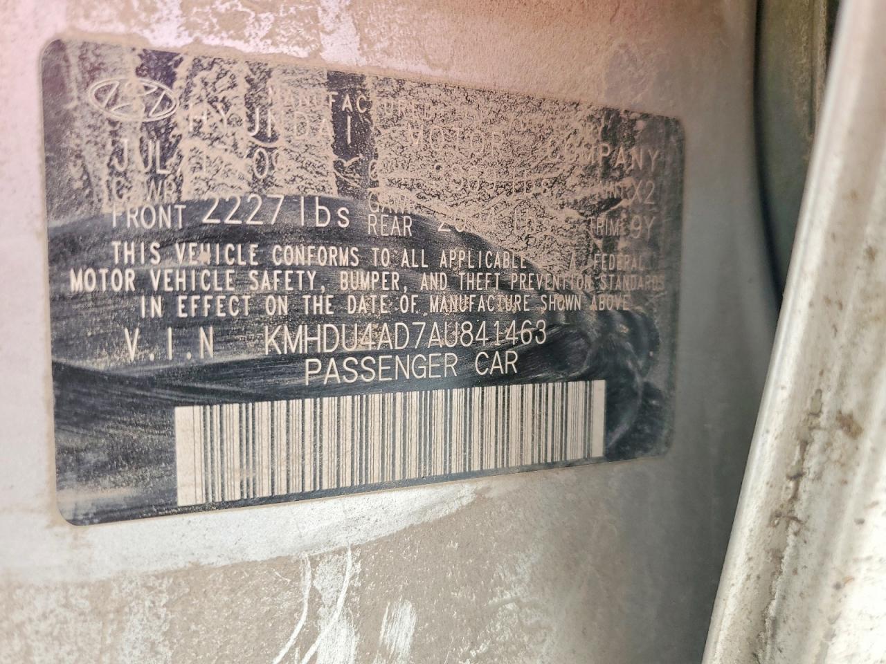 2010 Hyundai Elantra Gls Silver vin: KMHDU4AD7AU841463