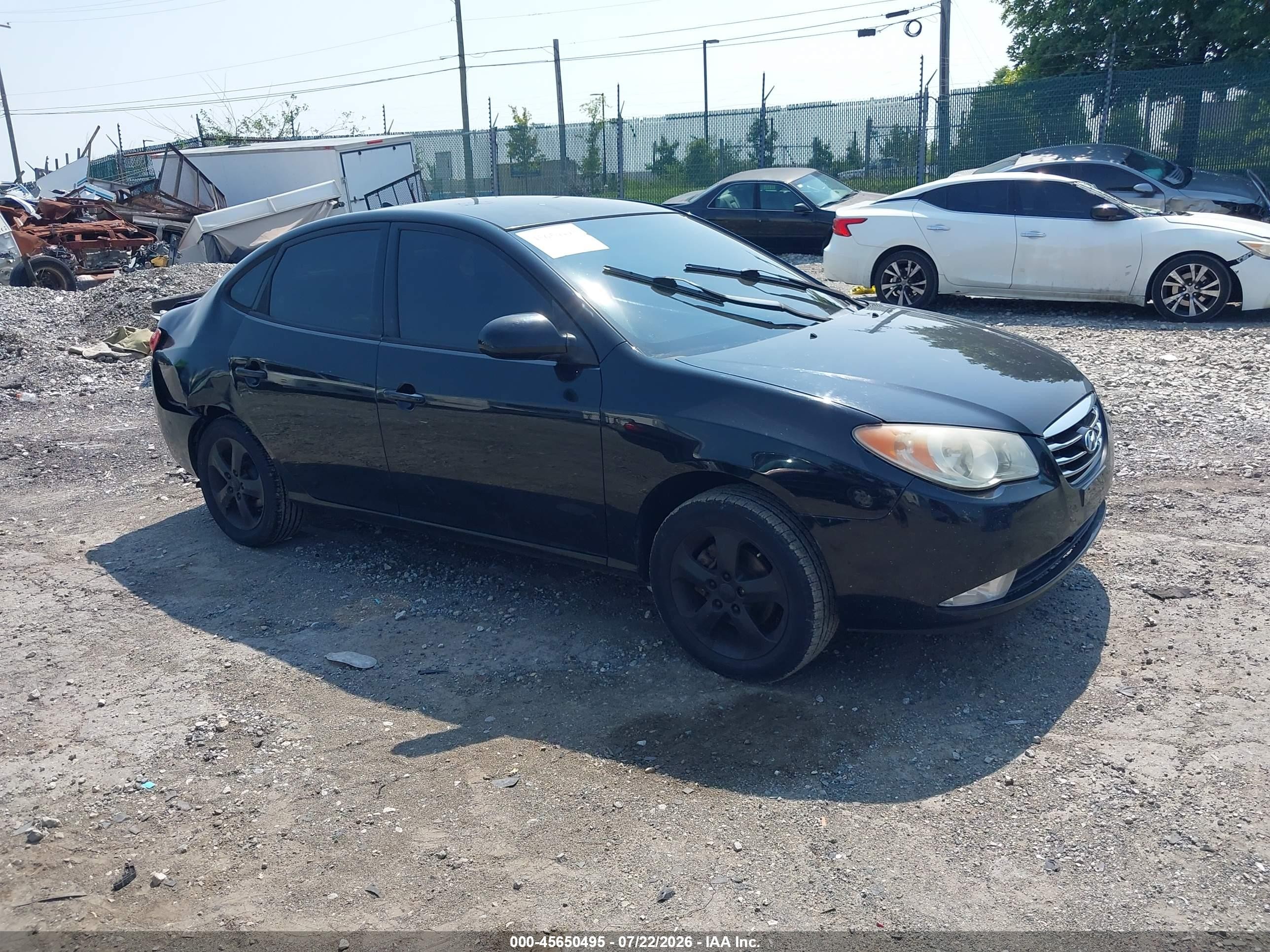 2010 Hyundai Elantra Se Black vin: KMHDU4AD7AU847490