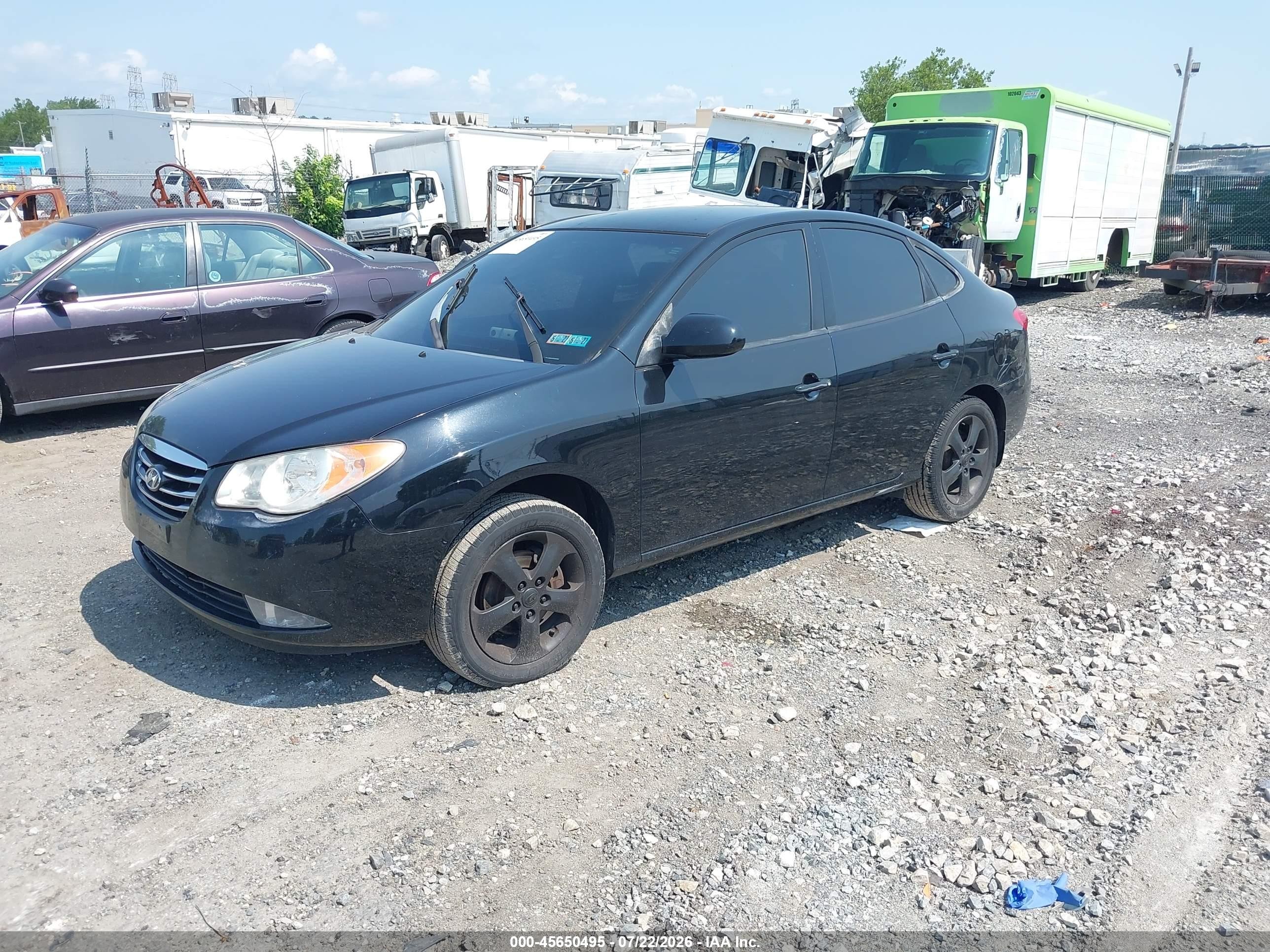 2010 Hyundai Elantra Se Black vin: KMHDU4AD7AU847490