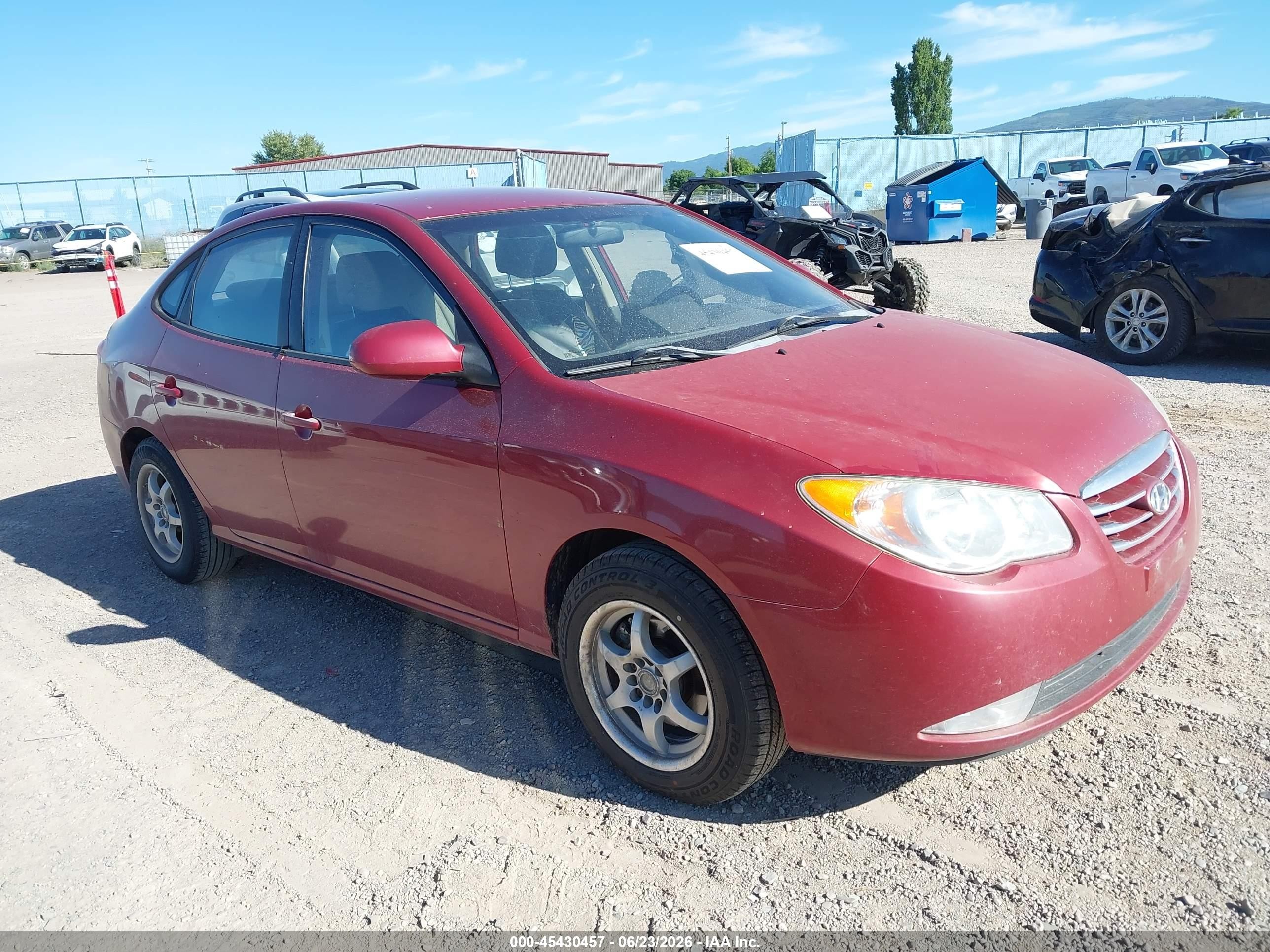 2010 Hyundai Elantra Gls Red vin: KMHDU4AD7AU912516