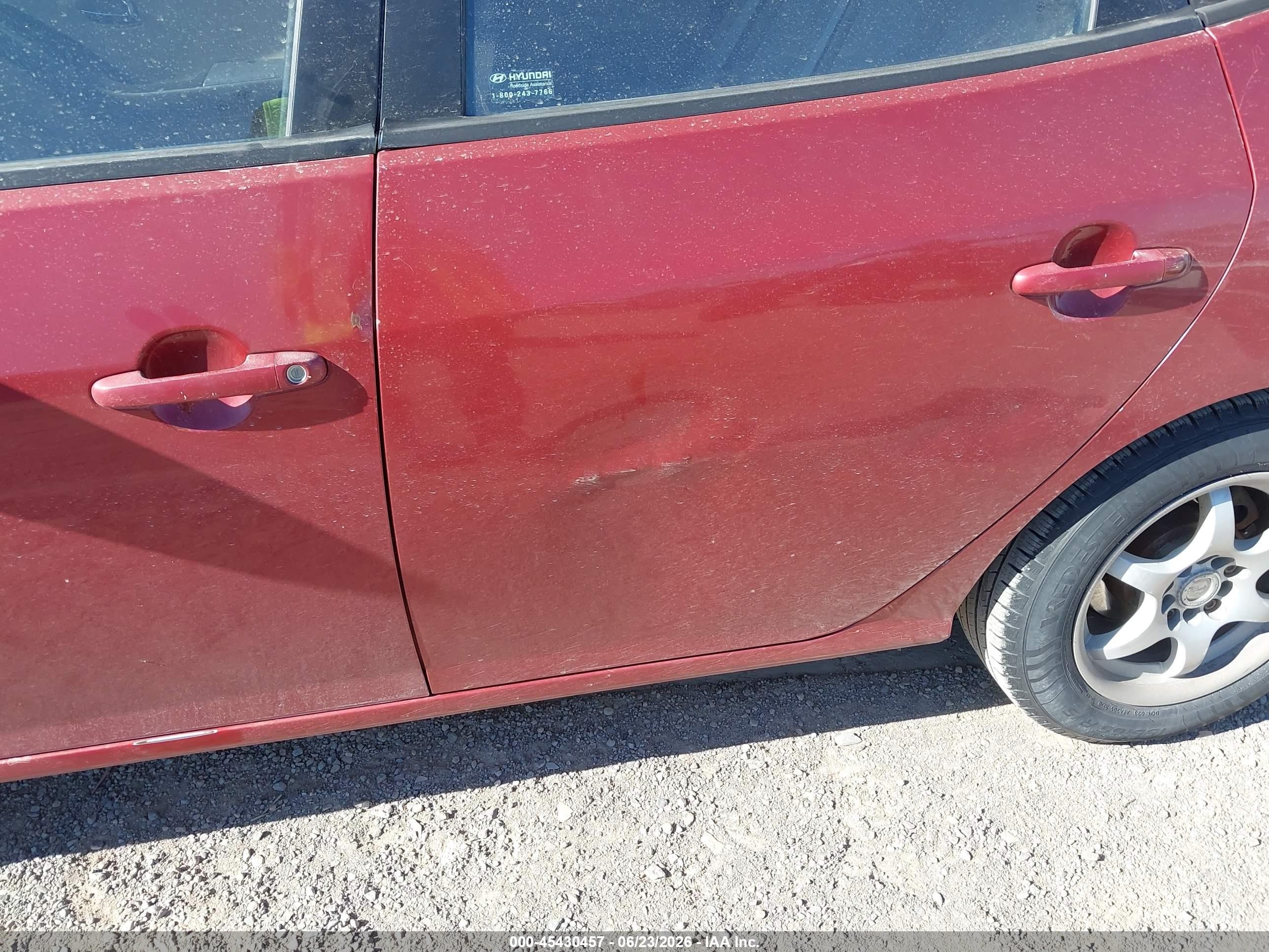 2010 Hyundai Elantra Gls Red vin: KMHDU4AD7AU912516