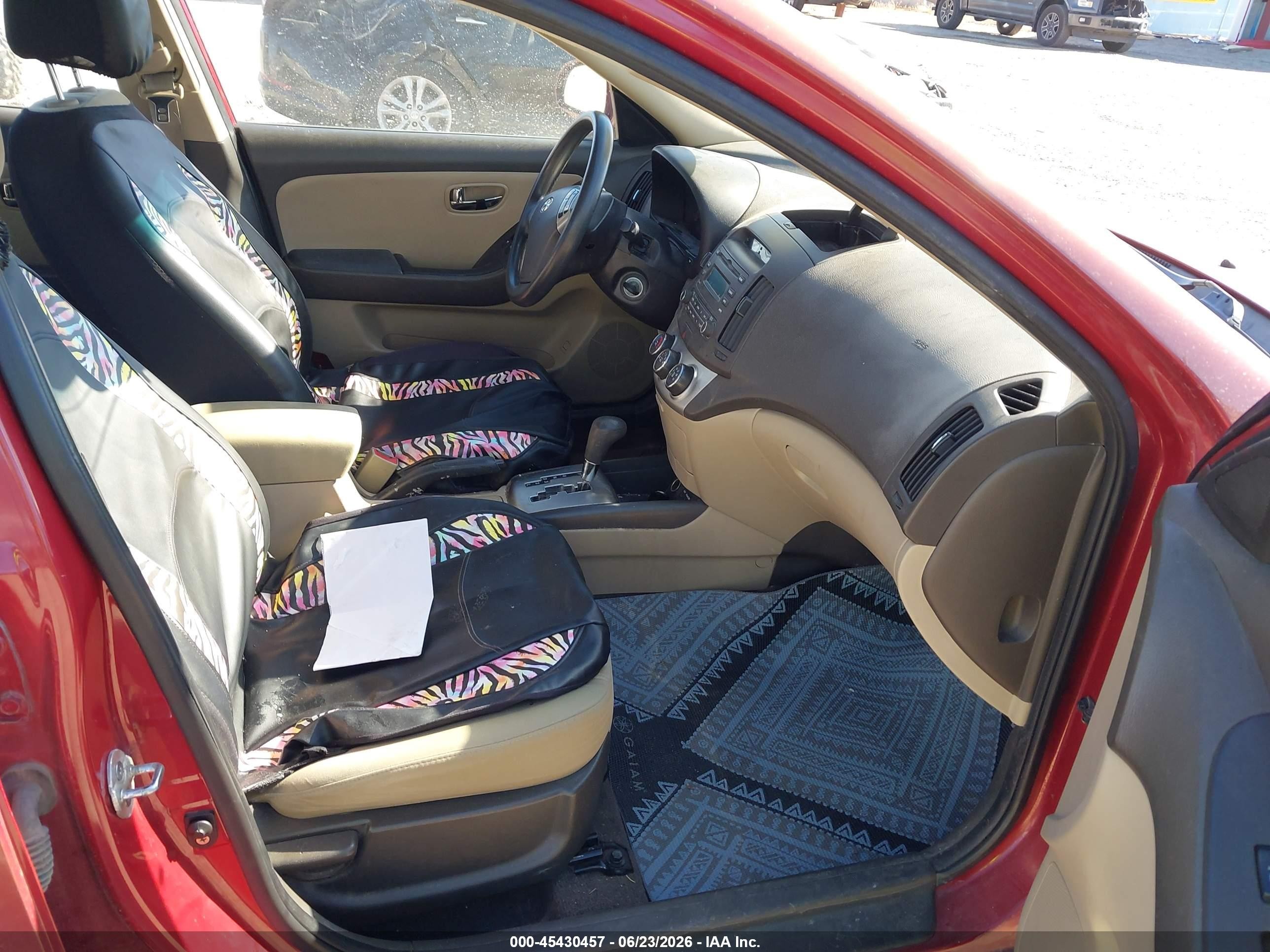 2010 Hyundai Elantra Gls Red vin: KMHDU4AD7AU912516