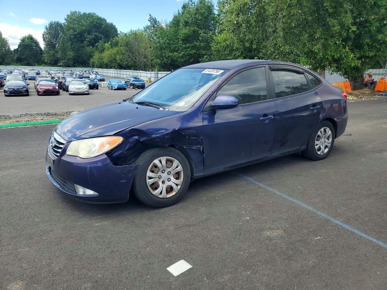 2010 Hyundai Elantra Gls Blue vin: KMHDU4AD7AU990701