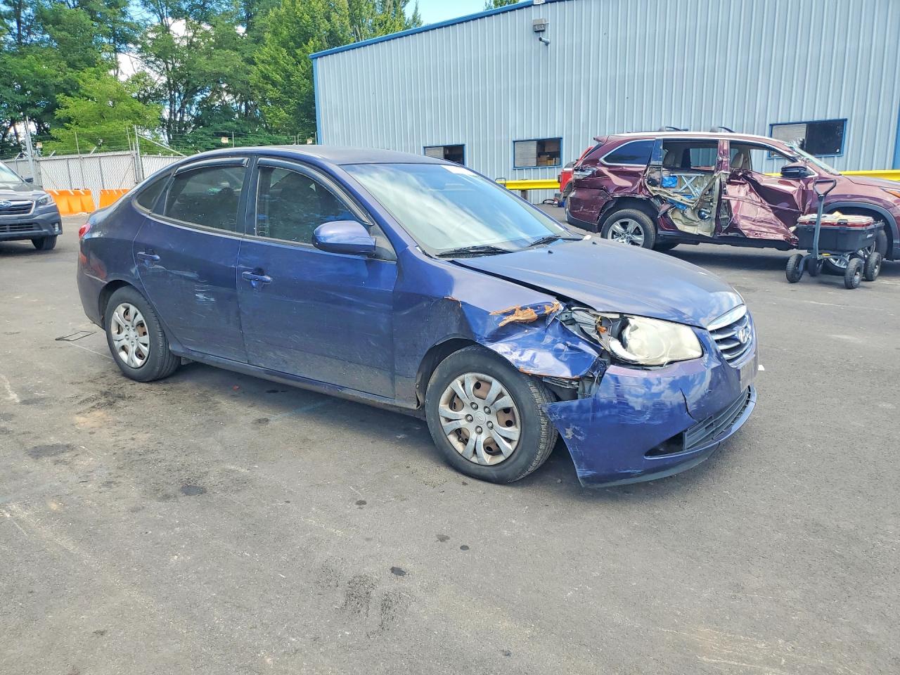 2010 Hyundai Elantra Gls Blue vin: KMHDU4AD7AU990701